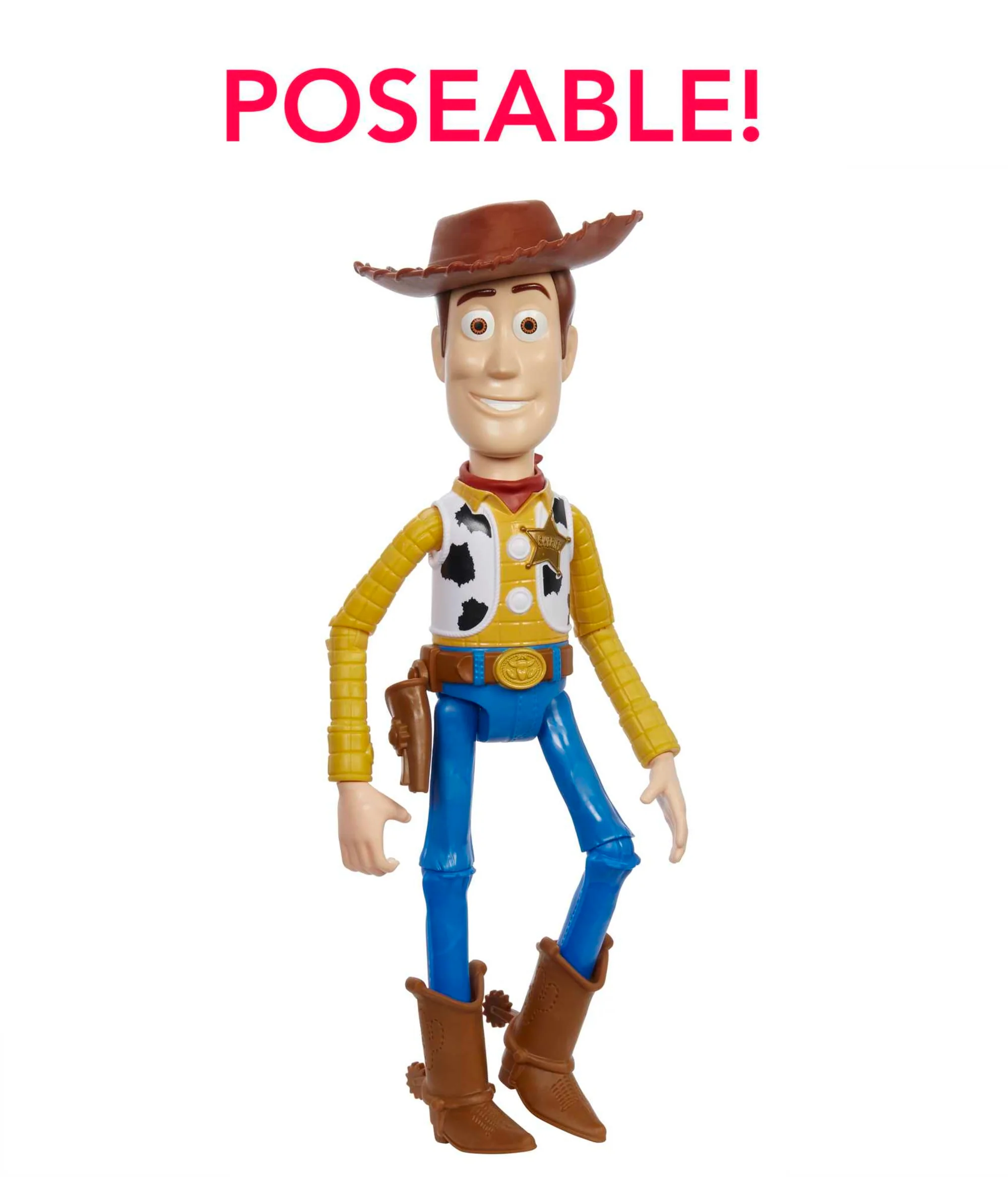 Disney Pixar Toy Story Large Woody Action Figure, Collectible Toy in 12-inch Scale - Image 4
