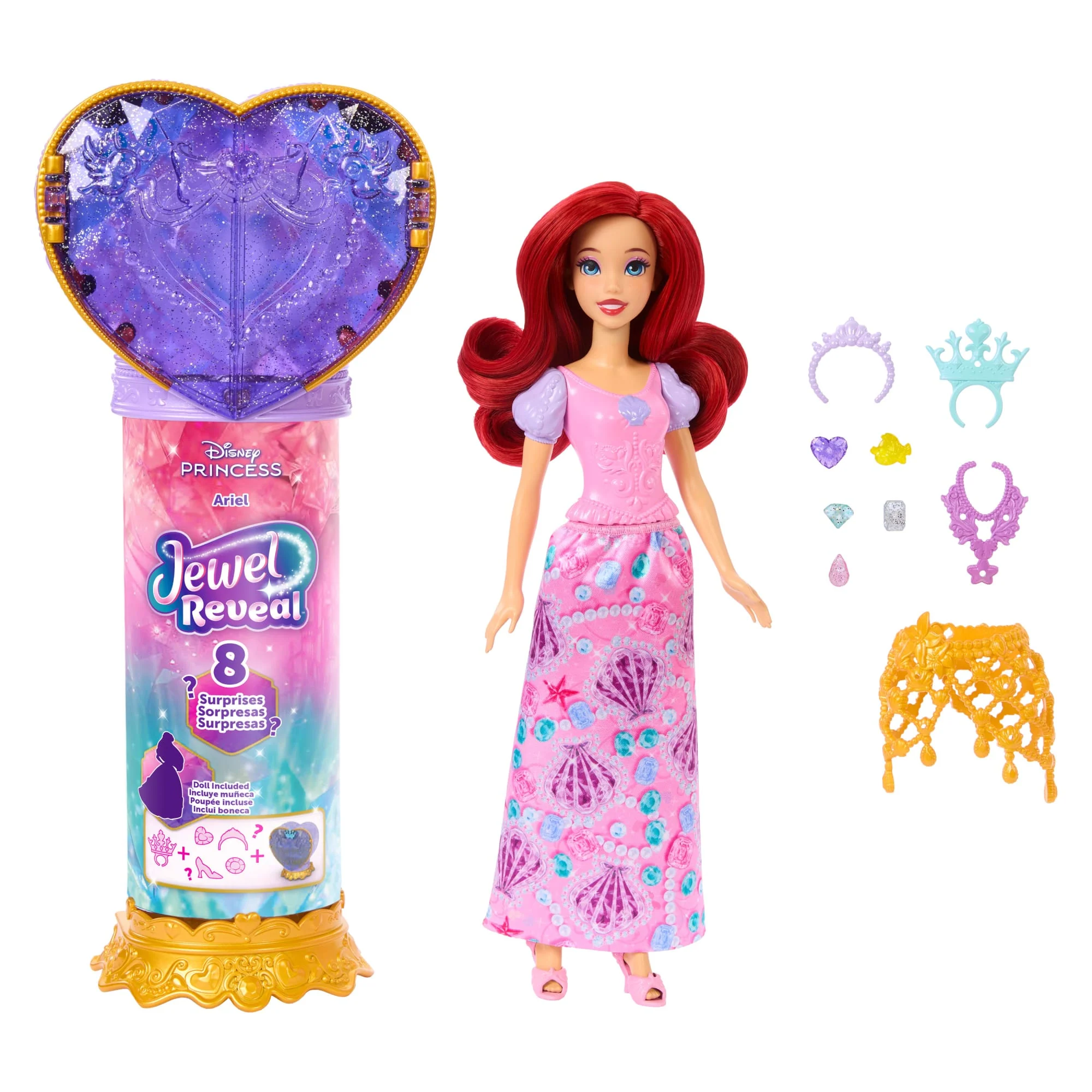 Disney Poupée Princesses Jewel Reveal Ariel - Image 5