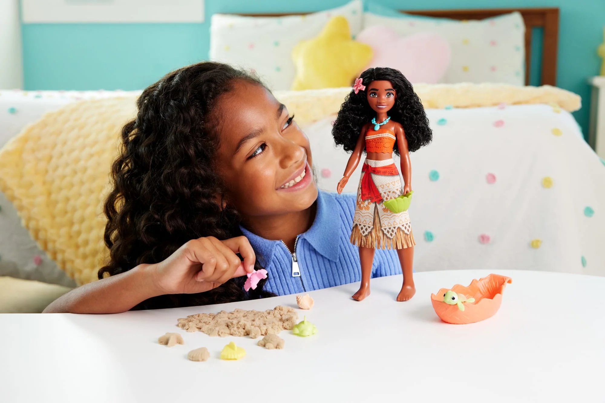 Disney Princesa Boneca Moana com Bebê Tartaruga - Image 2