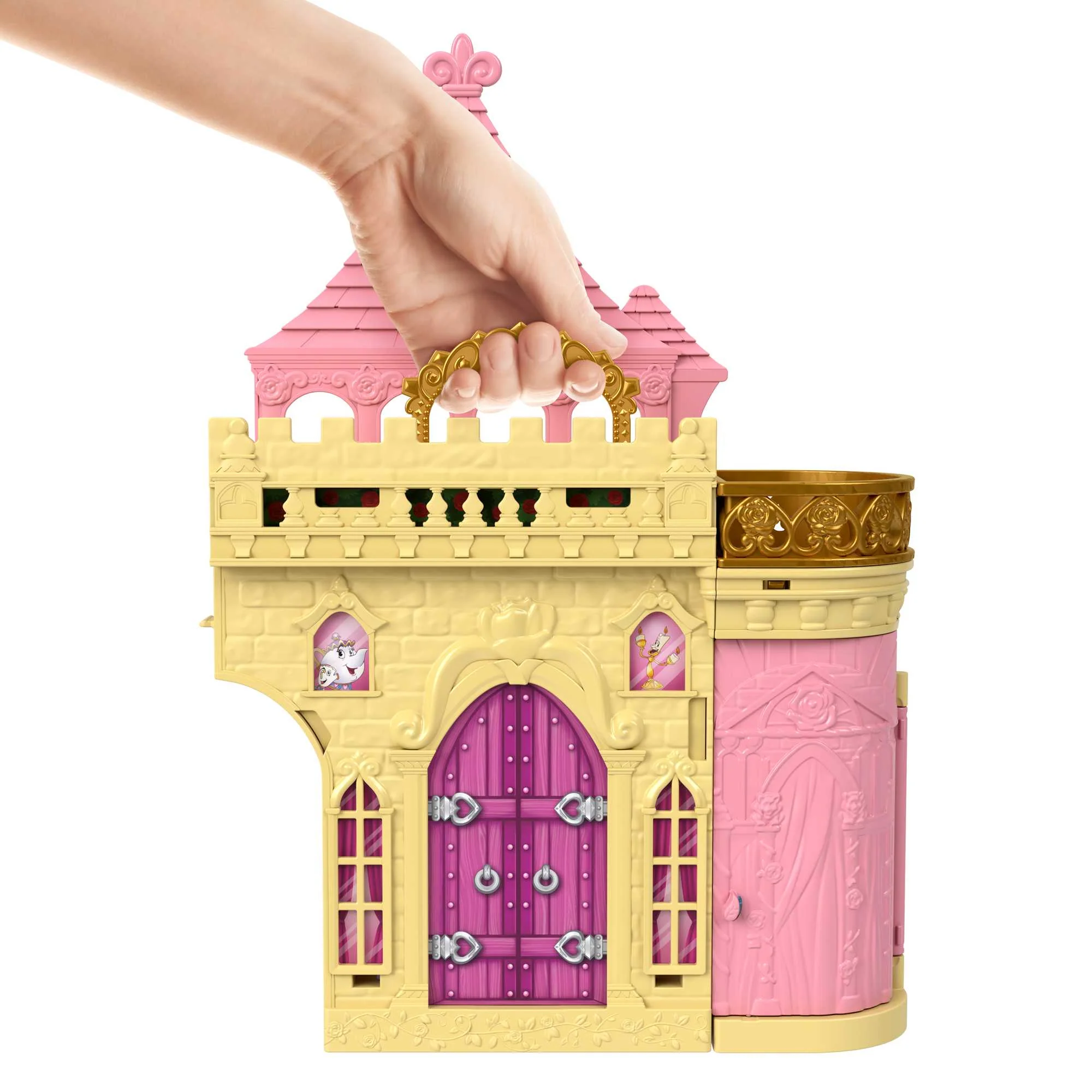 Disney Princesa Conjunto de Brinquedo Castelo Bela Empilhável - Image 3