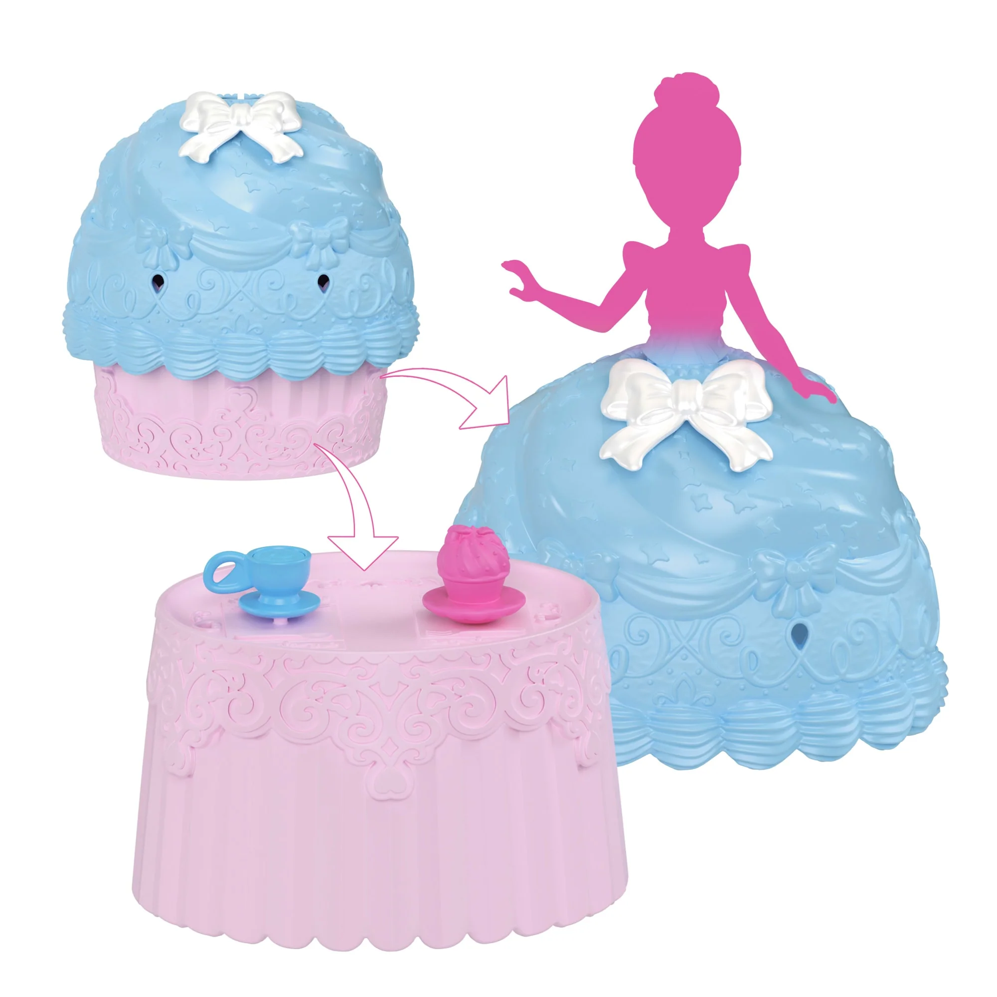 Disney Princess Cupcake Small Doll Reveal With 5 Surprises including Doll & 2 Accessories - Image 4