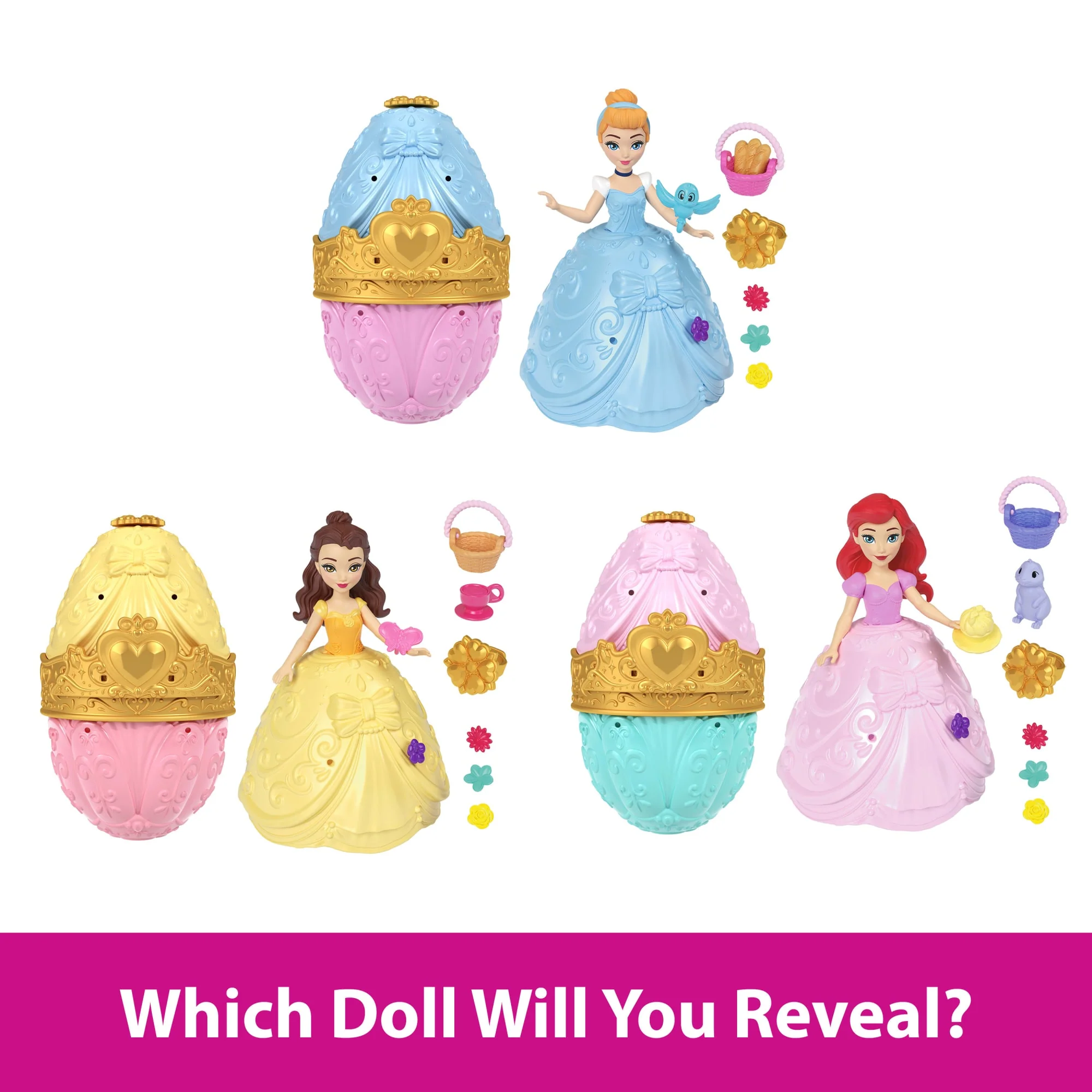 Disney Princess Easter Egg Surprise With 1 Small Doll, 2 Skirts & 10 Accessories - Image 4