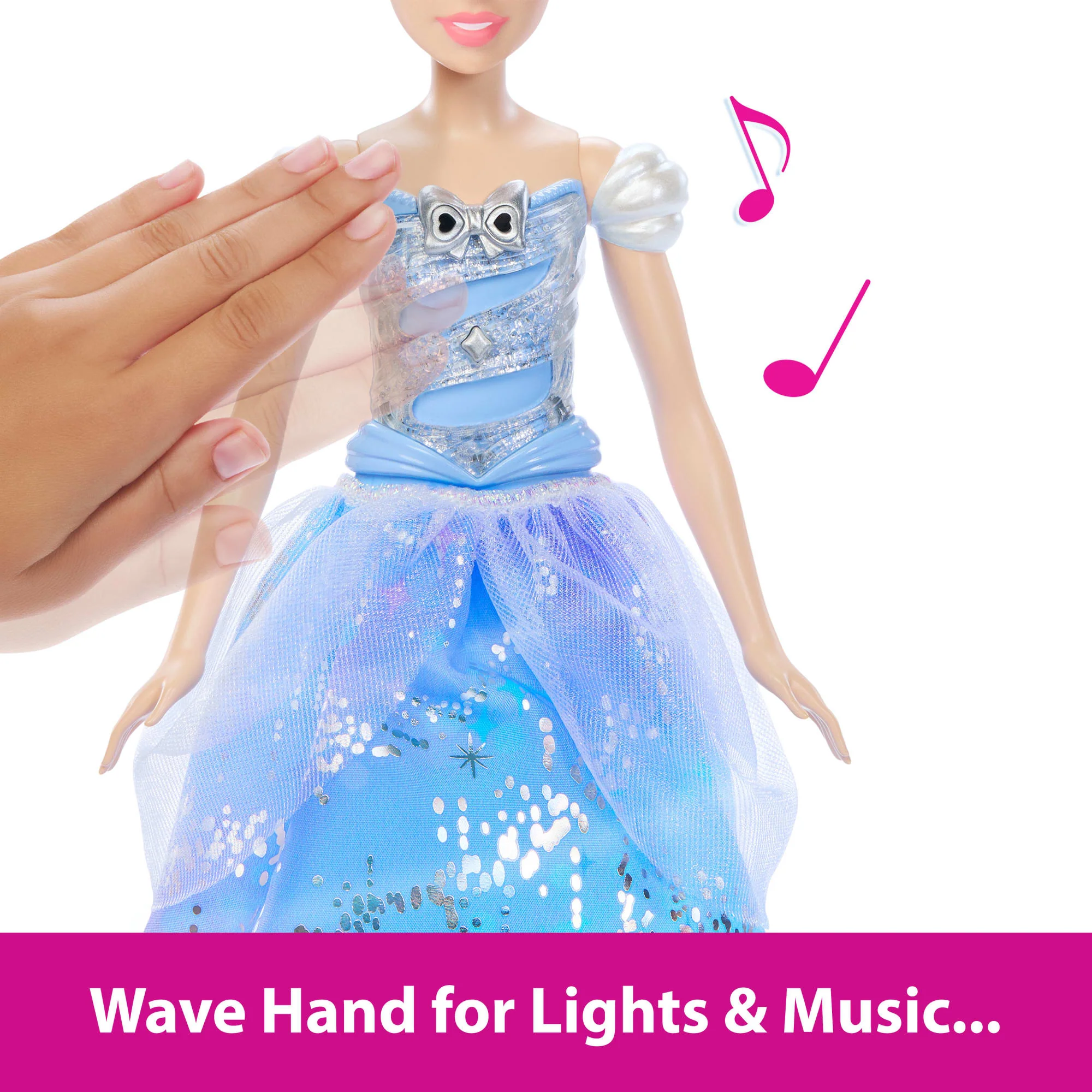 Disney Princess Enchanted Ballgown Cinderella Fashion Doll With Lights & Sounds, inspired By Movie - Image 4