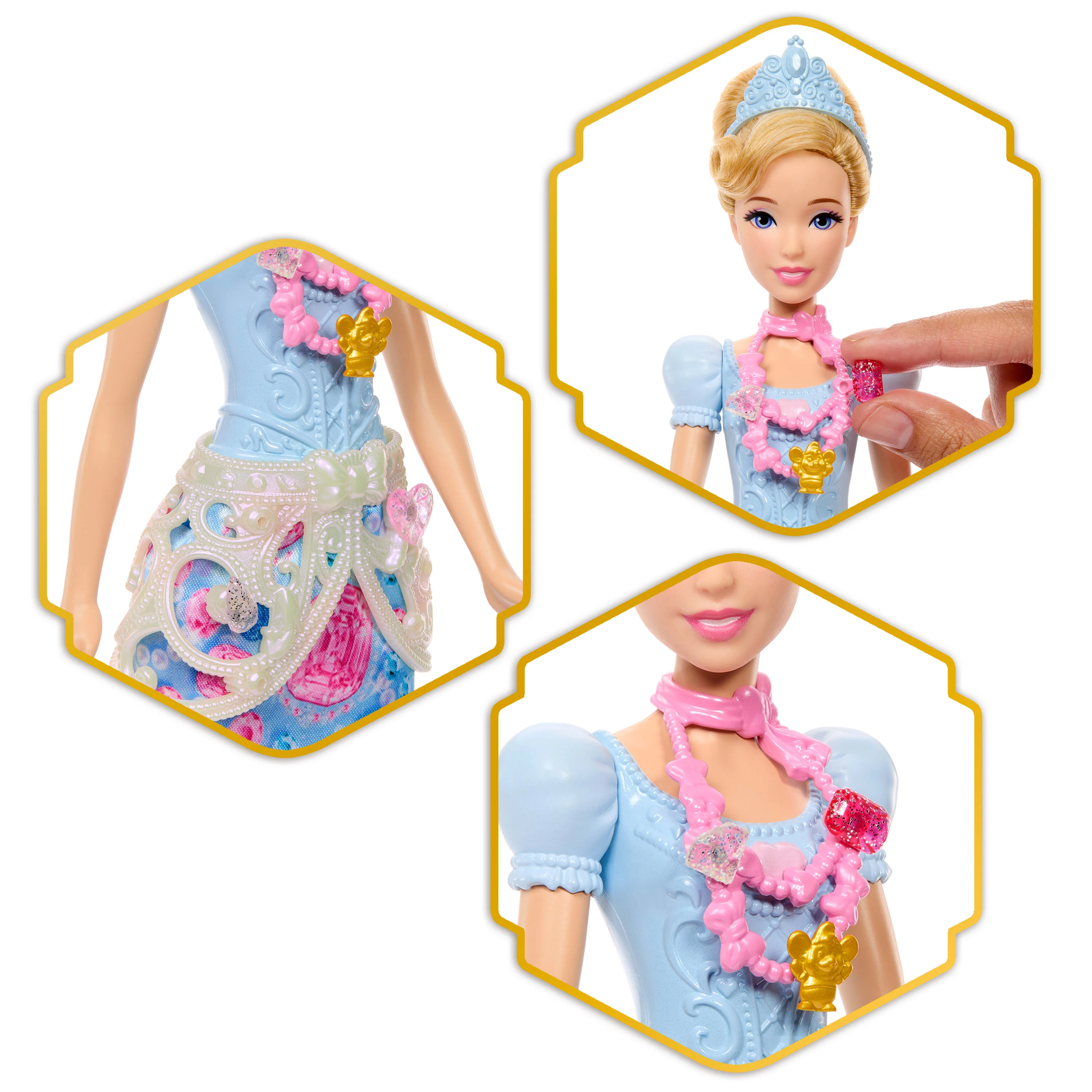 Disney Princess Fashion Dolls Muñeca reveal cenicienta - Image 3