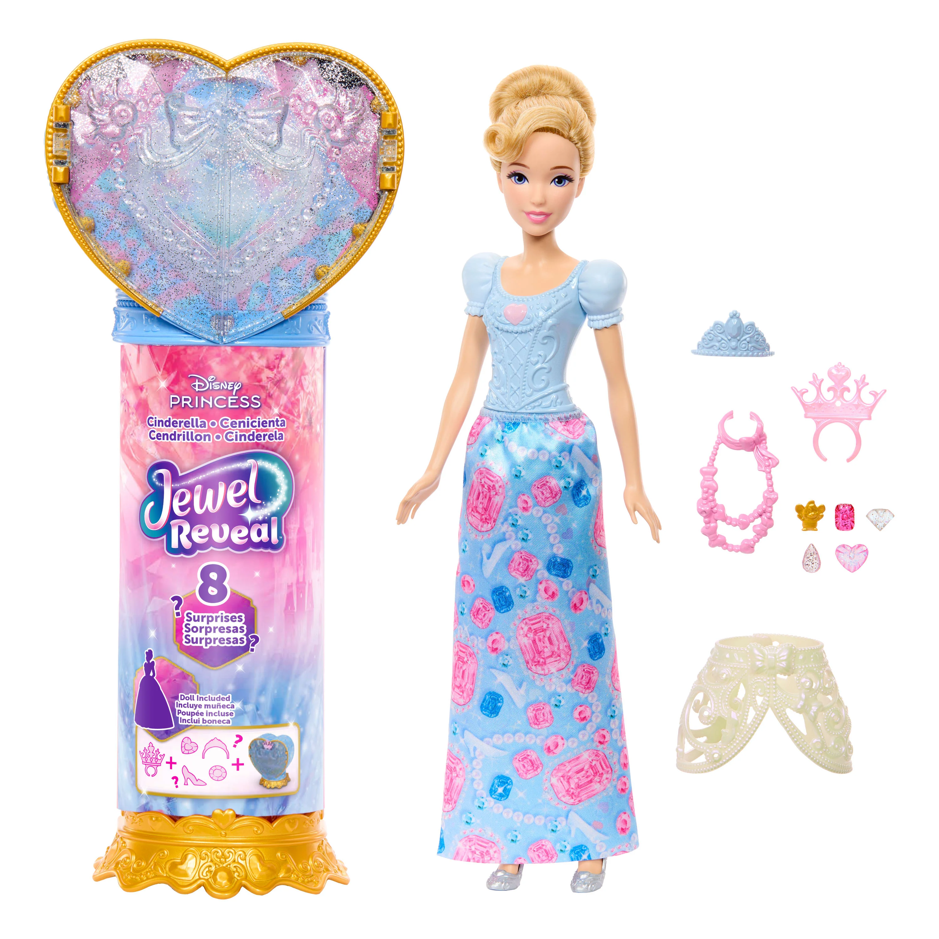Disney Princess Fashion Dolls Muñeca reveal cenicienta - Image 5
