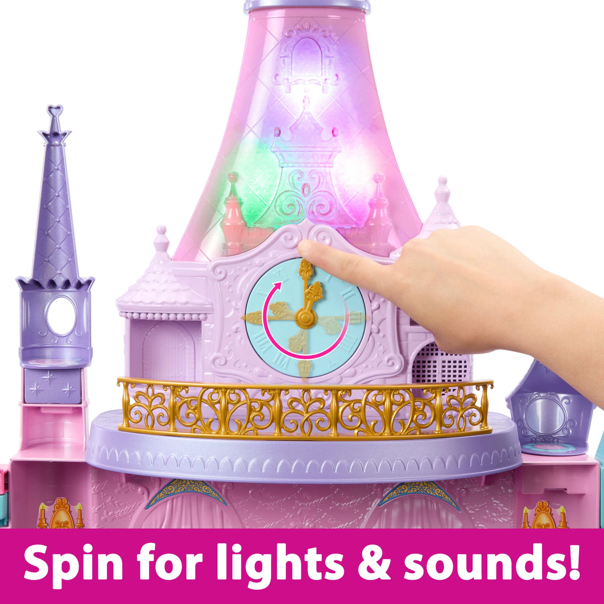 Disney Princess Ultimate Castle Doll House With Lights & Sounds & 25+ Accessories Pieces, 4 Ft Tall - Image 3