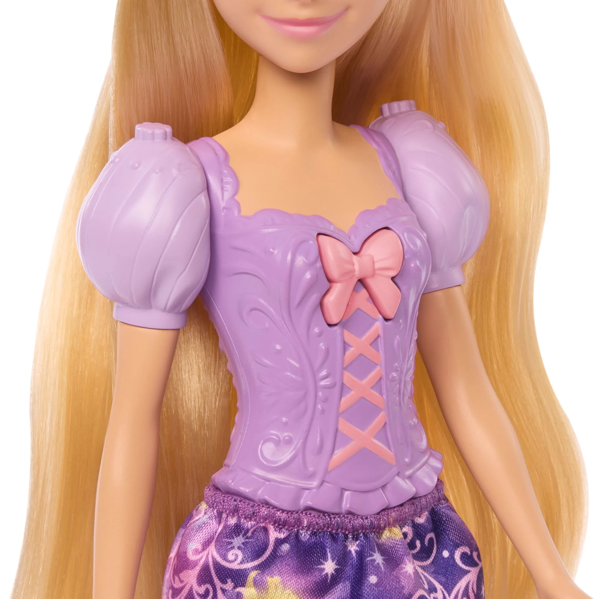 Disney Princess Light-Up Hair Rapunzel Fashion Doll W/ 5 Ways To Glow, Pascal Figure & 7 Accessories - Image 5
