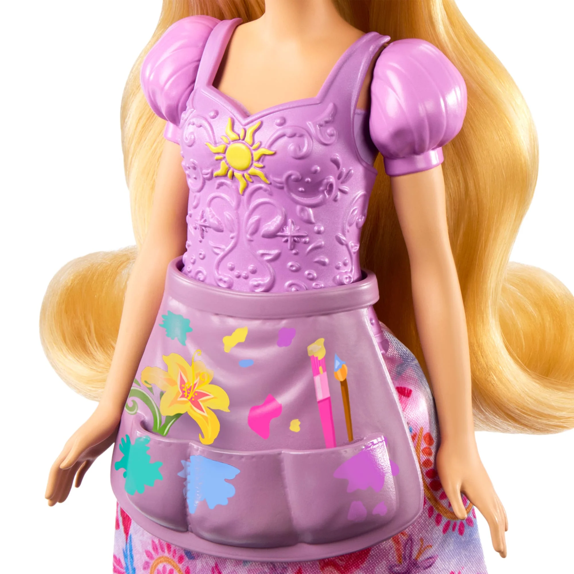 Disney Princess 2-in-1 Stories Rapunzel Fashion Doll With 2 Snap-On Bodices, 2 Skirts & 9 Accessories - Image 5