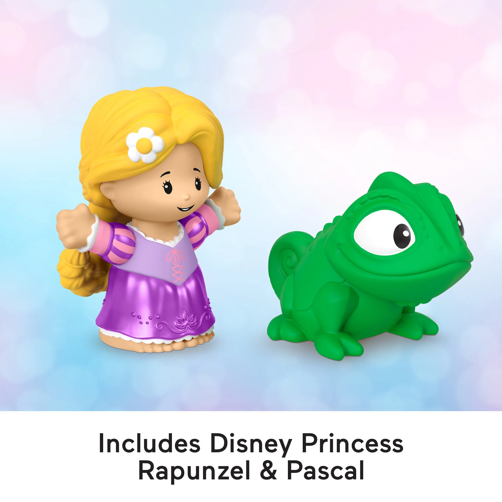Disney Princess Rapunzel & Pascal Little People Toddler Figure Set, 2 Pieces - Image 3