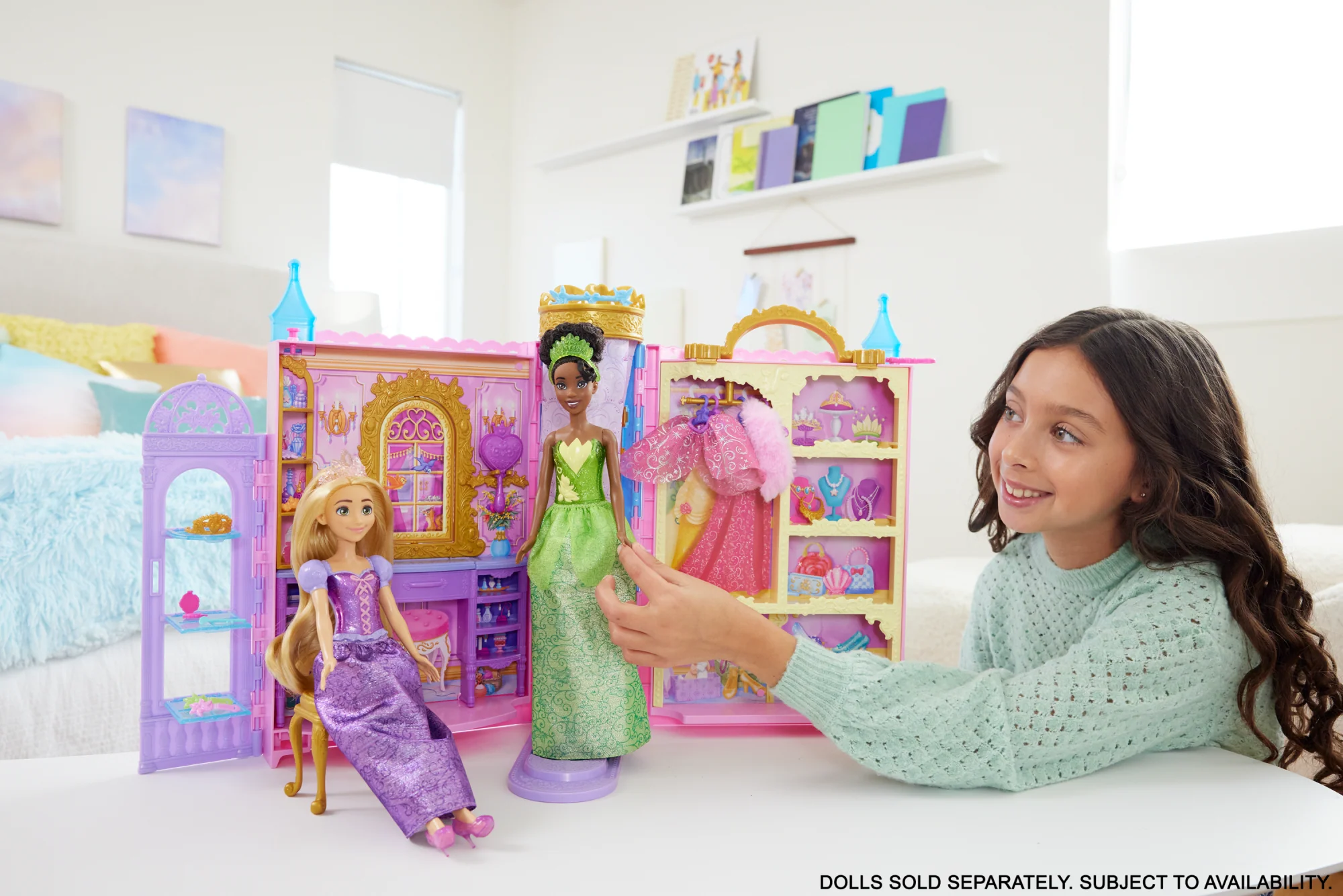 Disney Princess Ready For The Ball Closet With Fashions, Accessories, & Storage, Opens 2 Feet Wide - Image 2