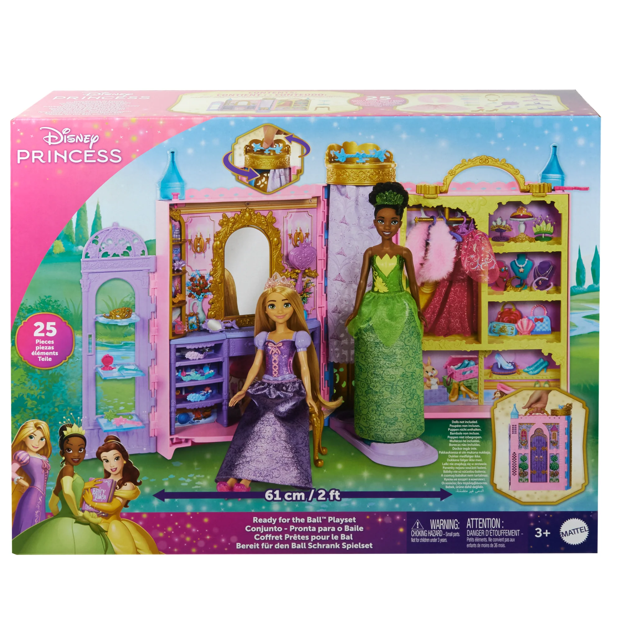 Disney Princess Ready For The Ball Closet With Fashions, Accessories, & Storage, Opens 2 Feet Wide - Image 6