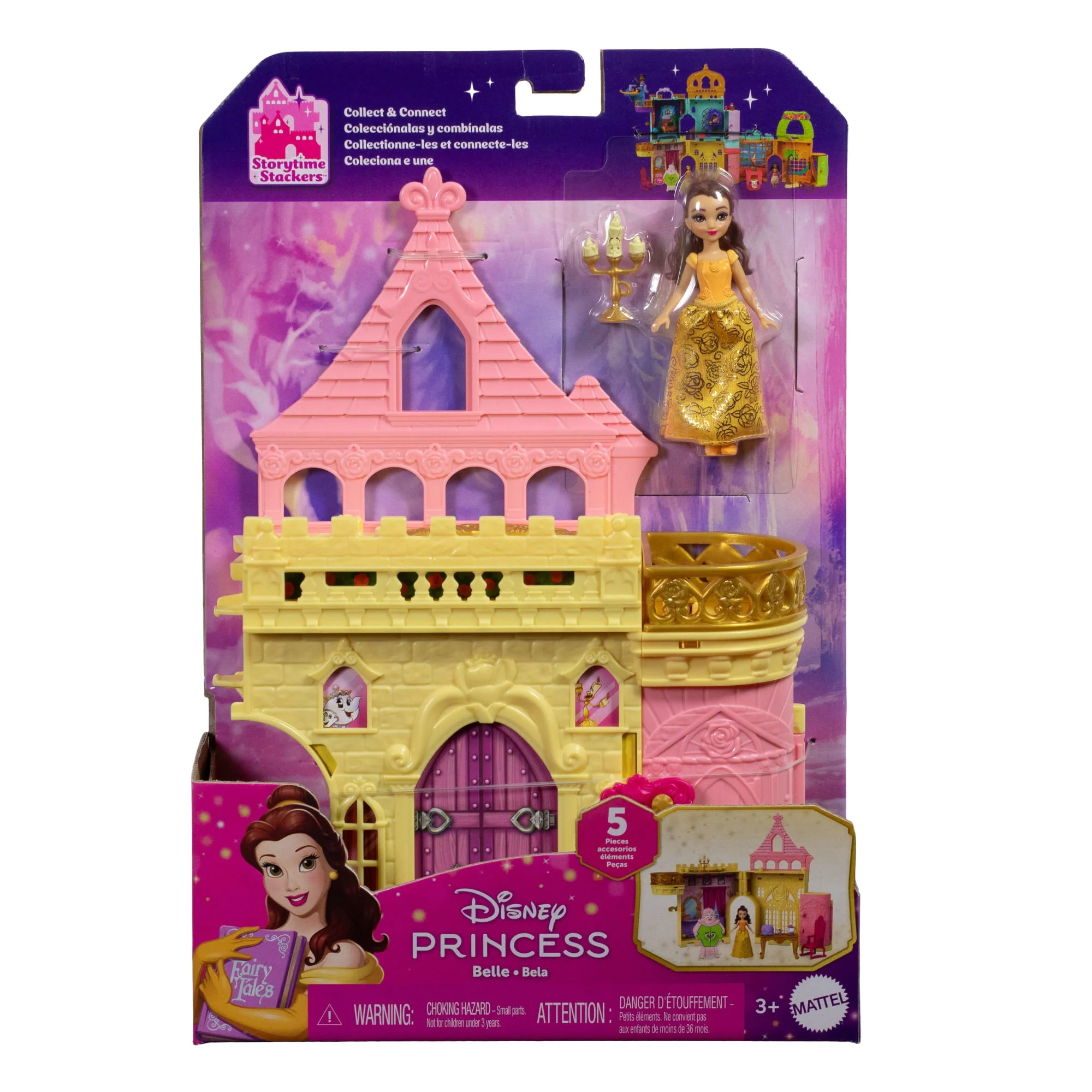 Disney Princess Toys, Belle's Stacking Castle, Gifts For Kids - Image 6