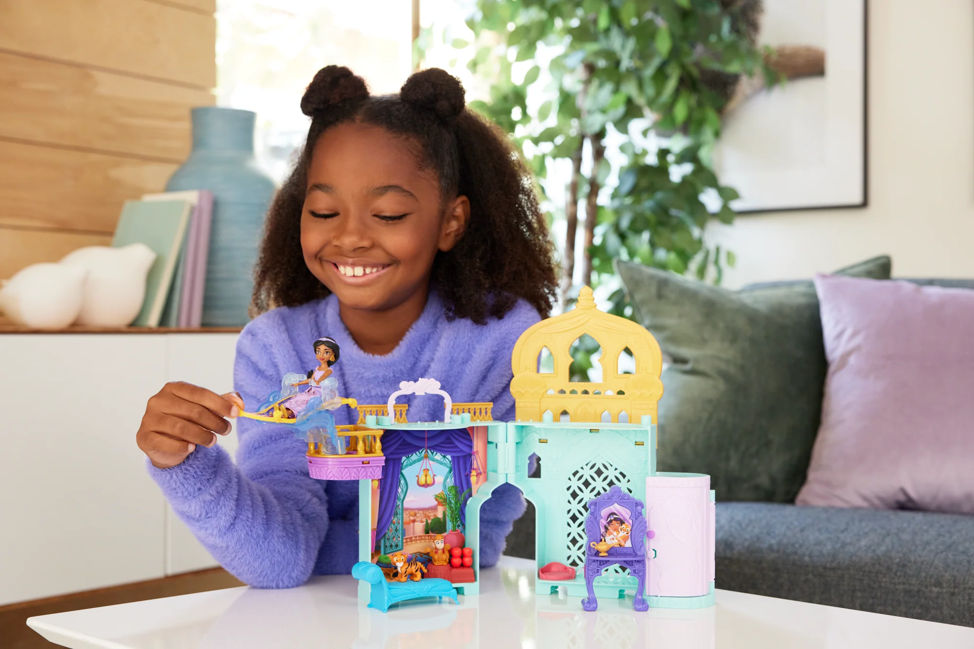 Disney Princess Jasmine Stacking Castle Doll House With Small Doll, Inspired By Disney Movie Aladdin - Image 2