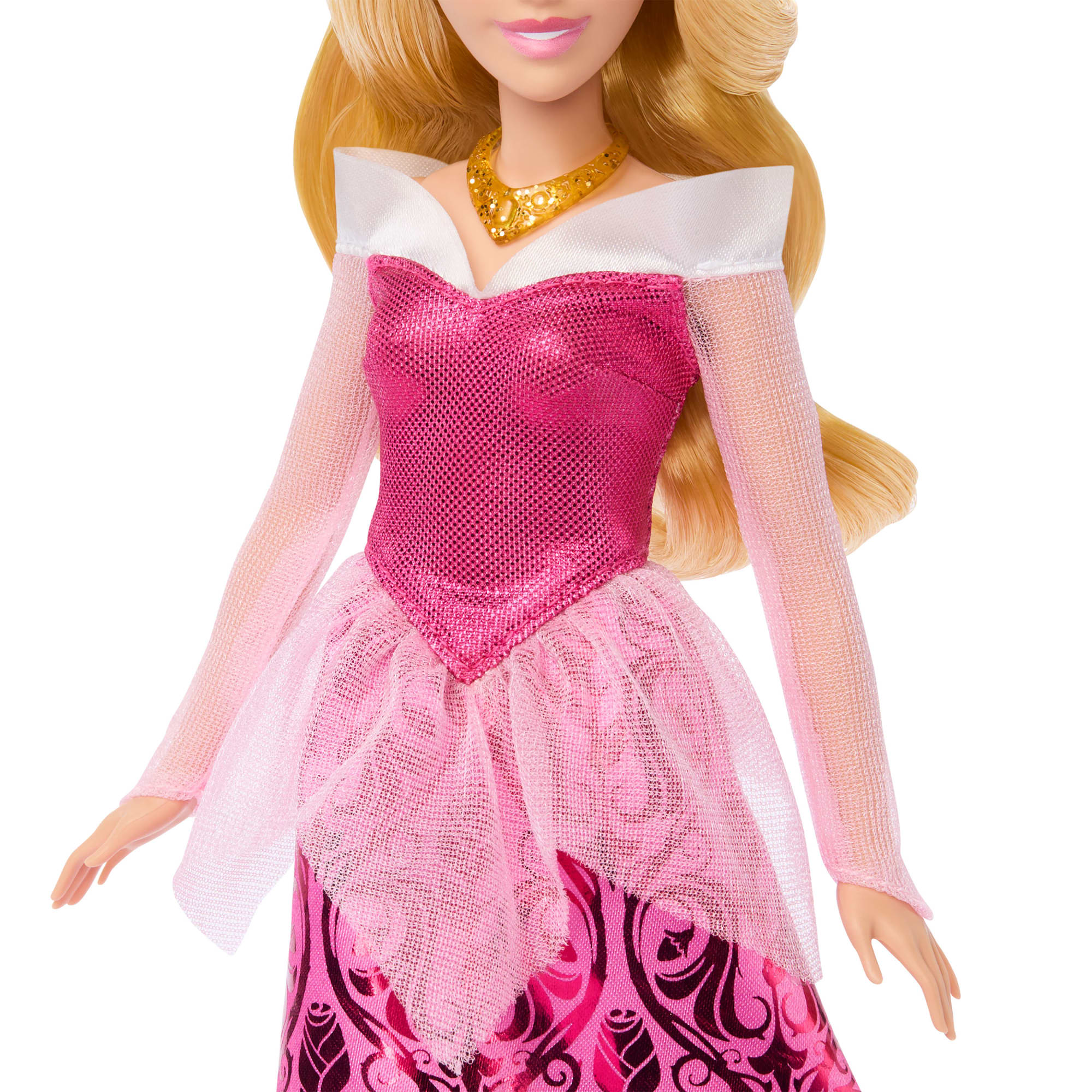 Disney Princess Enchanted Stories Aurora Fashion Doll With Sparkling Dress & Accessories, Posable - Image 5
