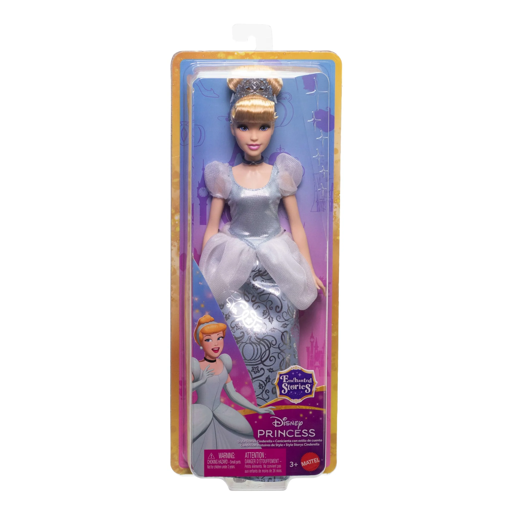 Disney Princess Enchanted Stories Cinderella Fashion Doll With Sparkling Dress & Accessories, Posable - Image 6