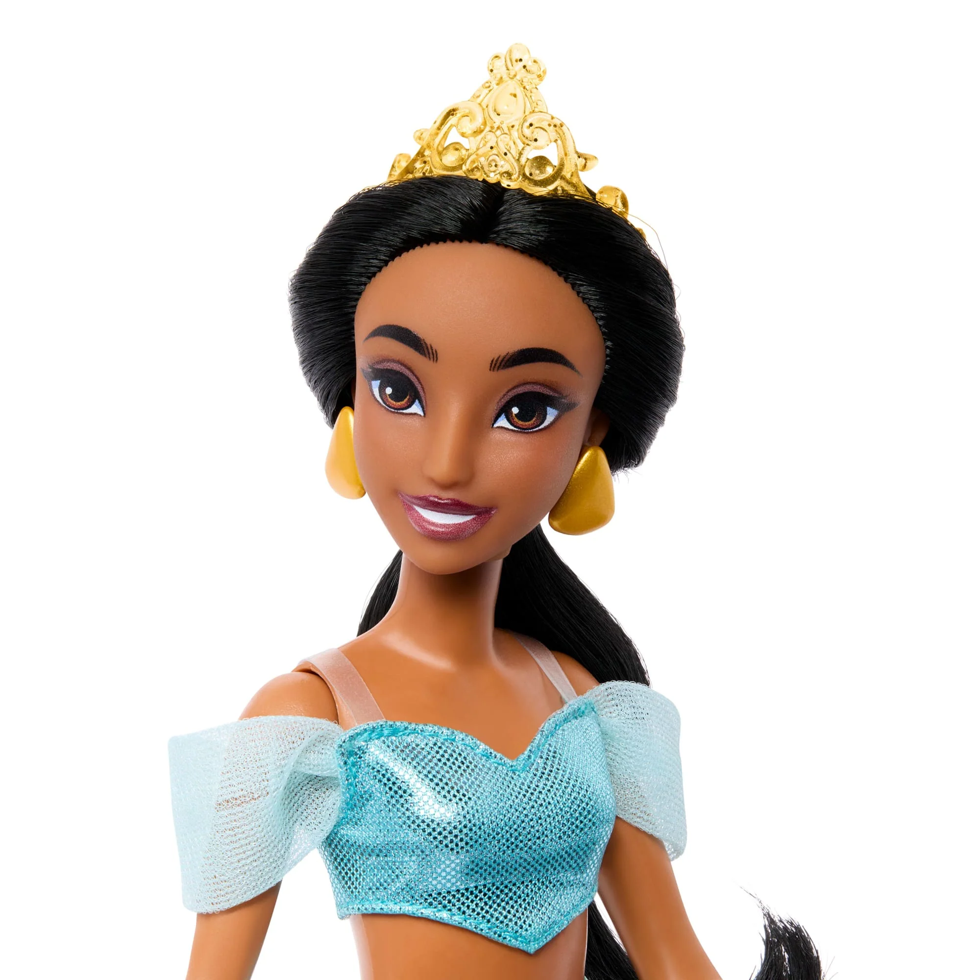 Disney Princess Enchanted Stories Jasmine Fashion Doll With Sparkling Outfit & Accessories, Posable - Image 3