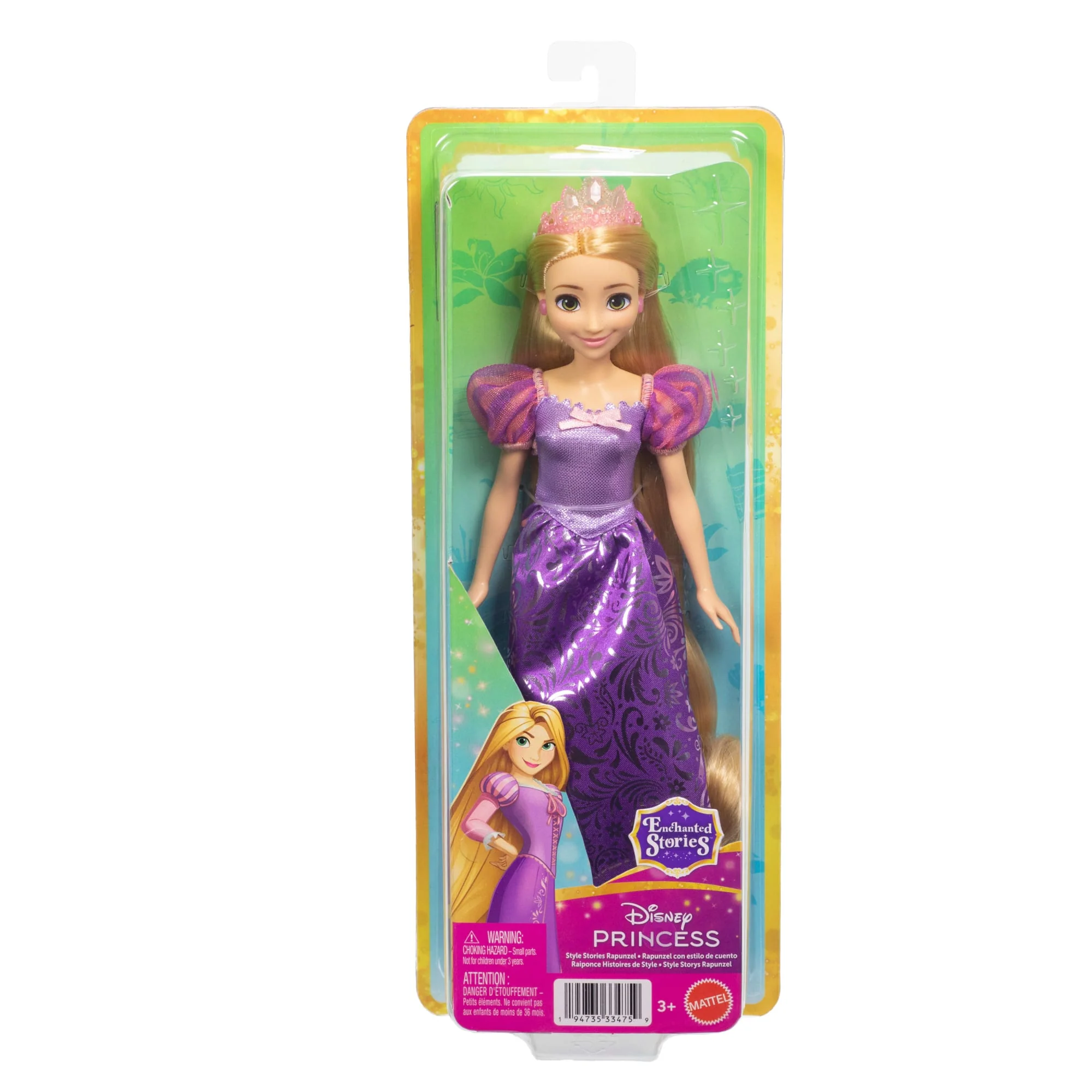 Disney Princess Enchanted Stories Rapunzel Fashion Doll With Sparkling Dress & Accessories, Posable - Image 6