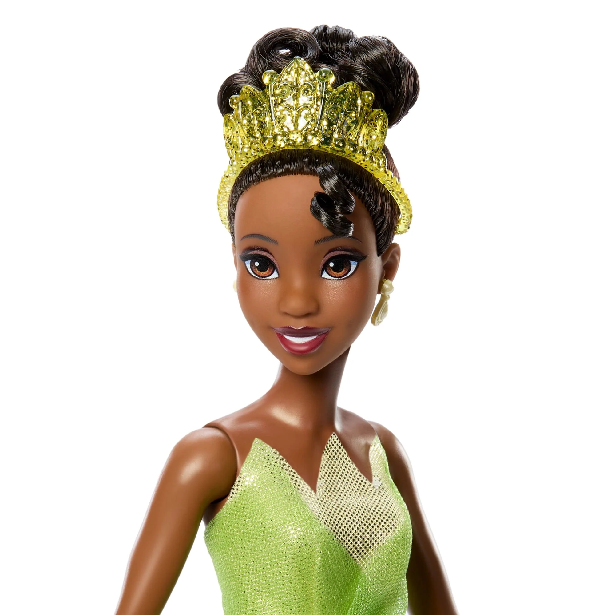 Disney Princess Enchanted Stories Tiana Fashion Doll With Sparkling Dress & Accessories, Posable - Image 3