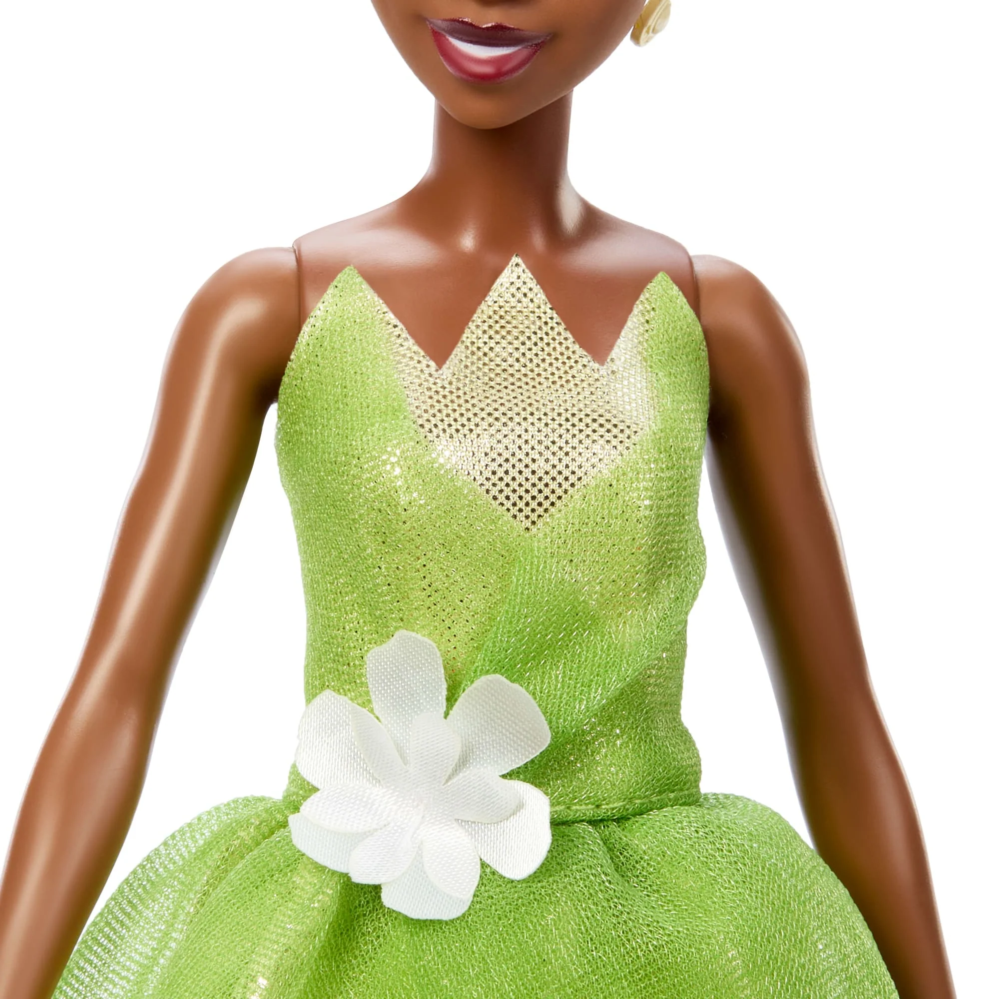 Disney Princess Enchanted Stories Tiana Fashion Doll With Sparkling Dress & Accessories, Posable - Image 4