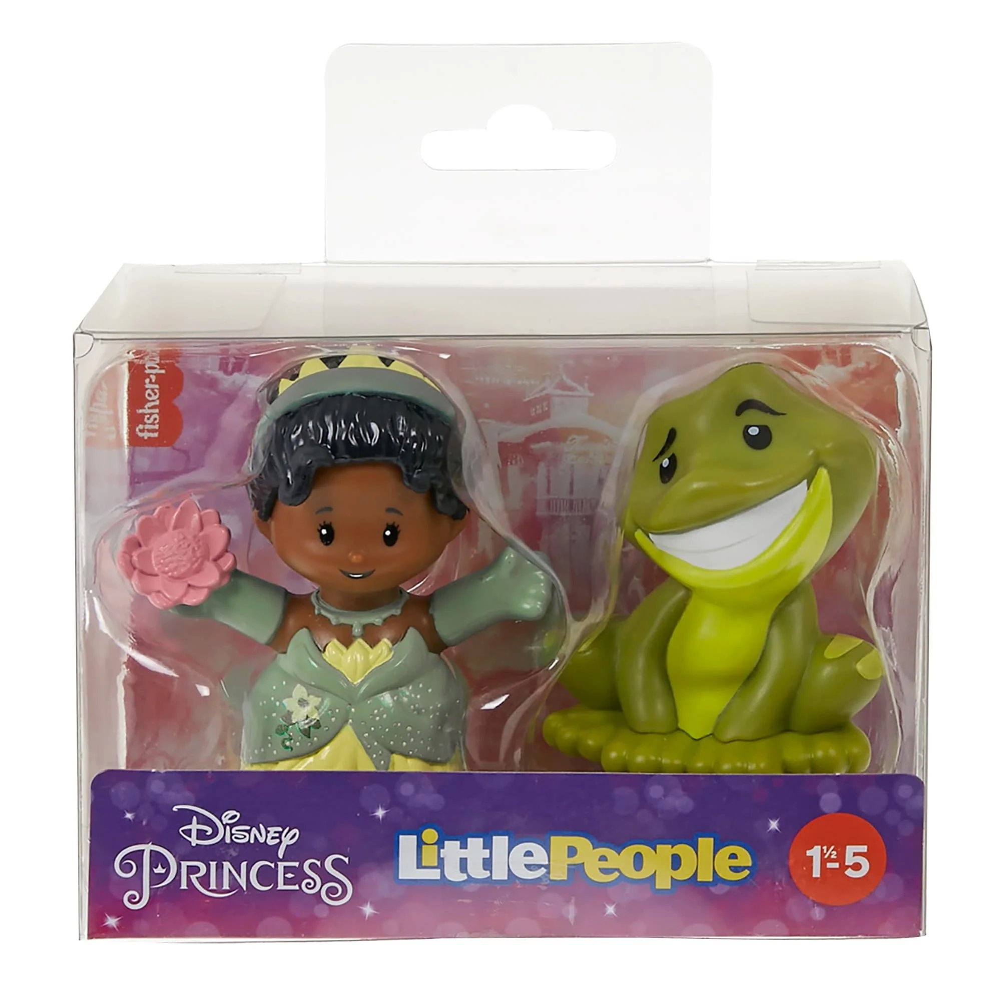 Disney Princess Tiana & Naveen Little People Toddler Figure Set, 2 Pieces - Image 6