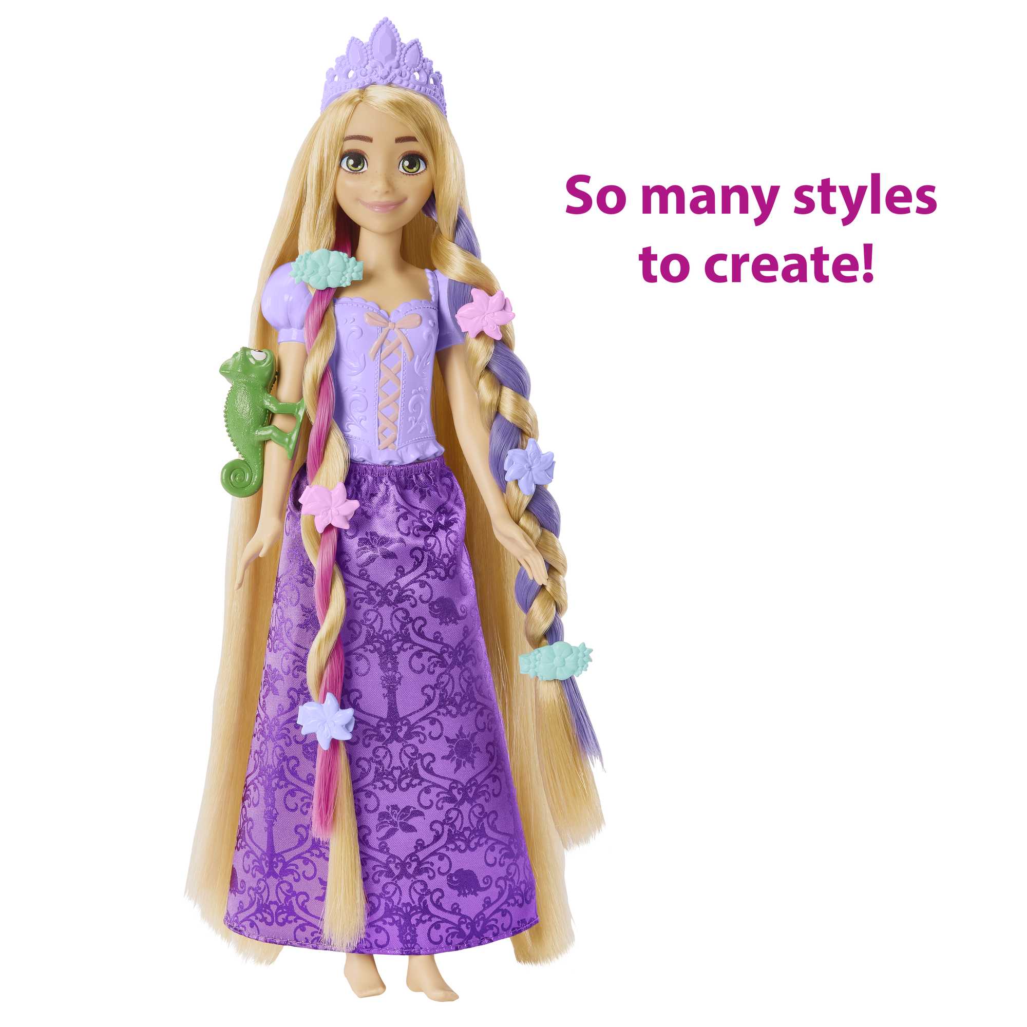 Disney Princess Toys, Rapunzel Fairy-Tale Hair™ Doll and Accessories - Image 5