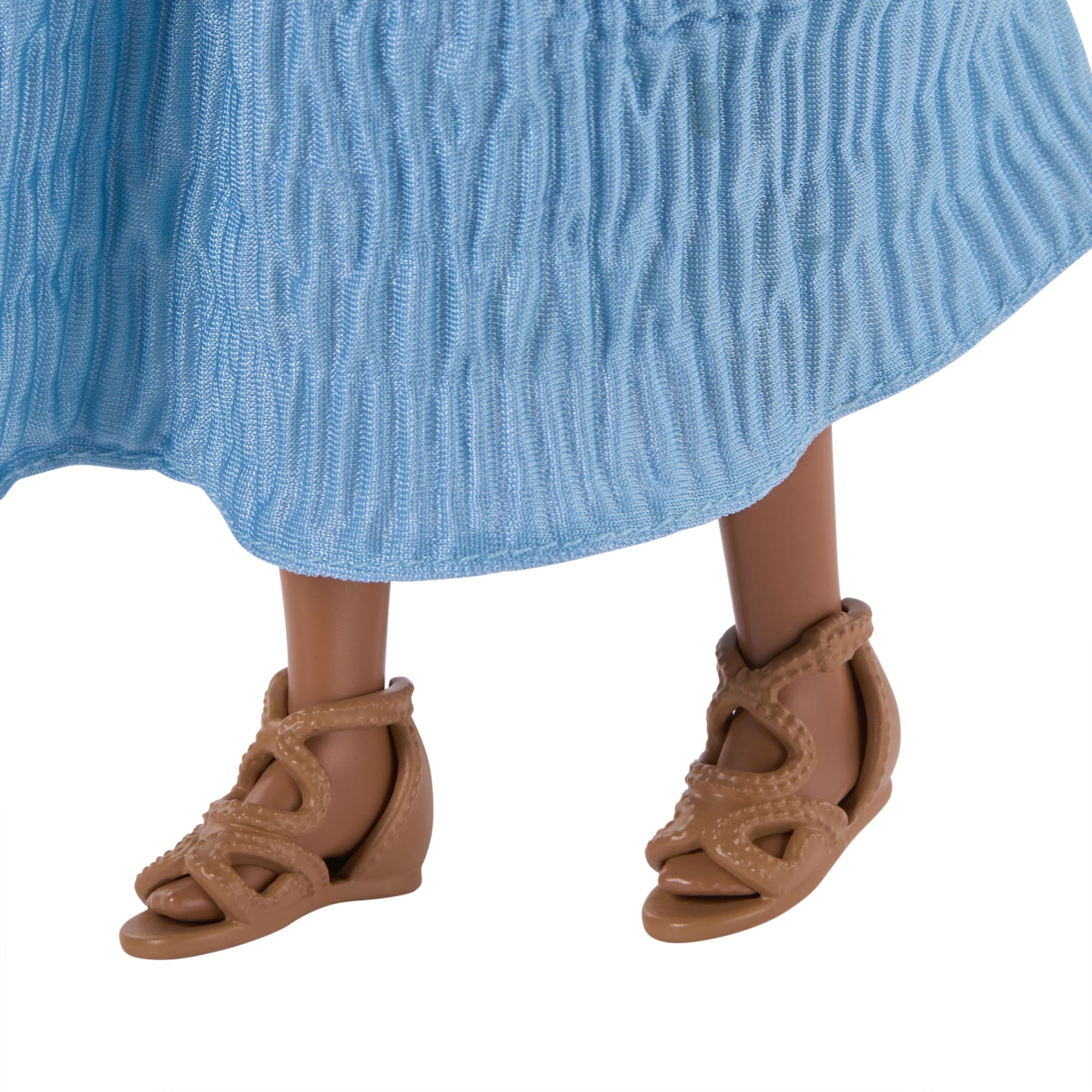 Disney The Little Mermaid Ariel Fashion Doll On Land in Signature Blue Dress - Image 5