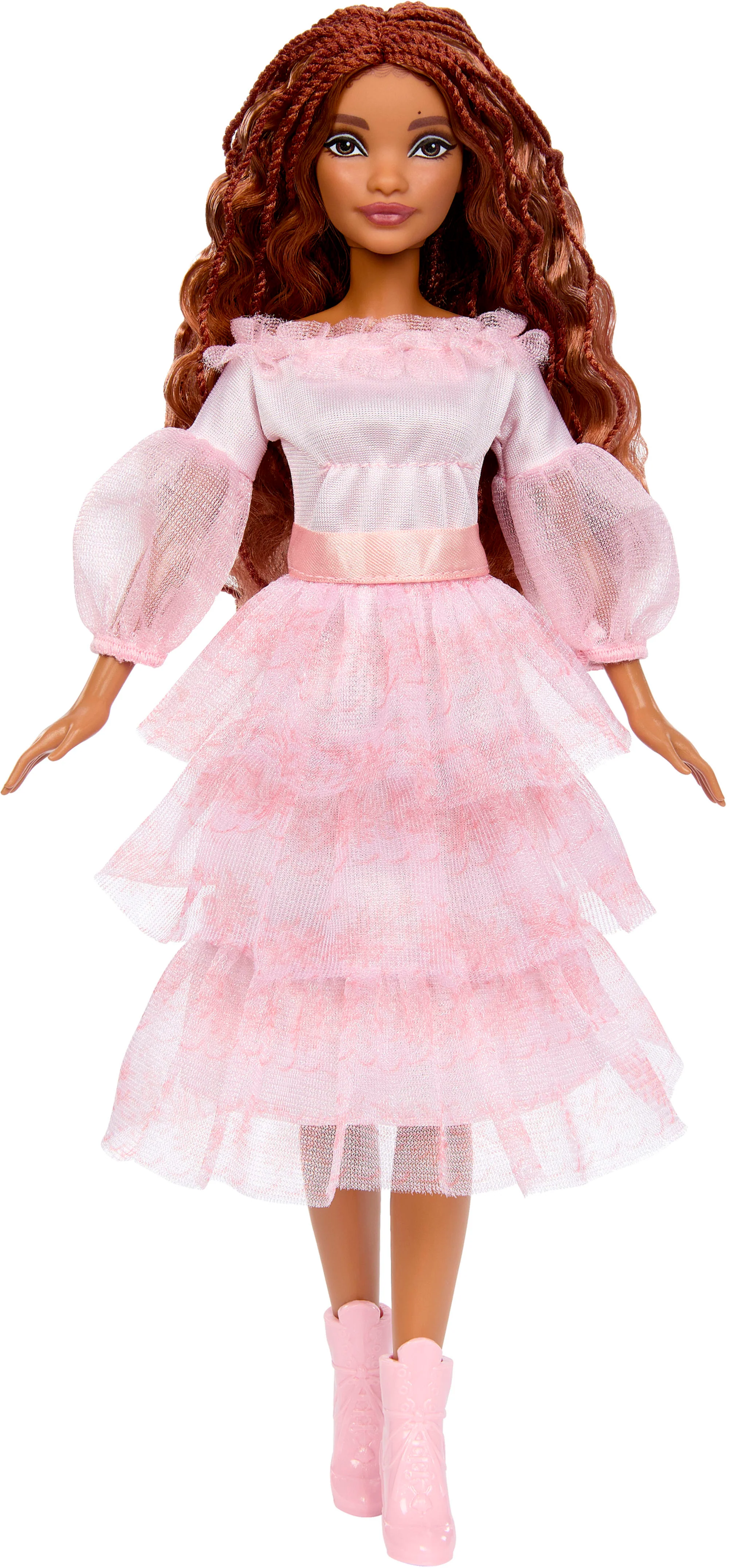Disney The Little Mermaid Celebration Ariel Fashion Doll With Red Hair And Pink Dress - Image 5