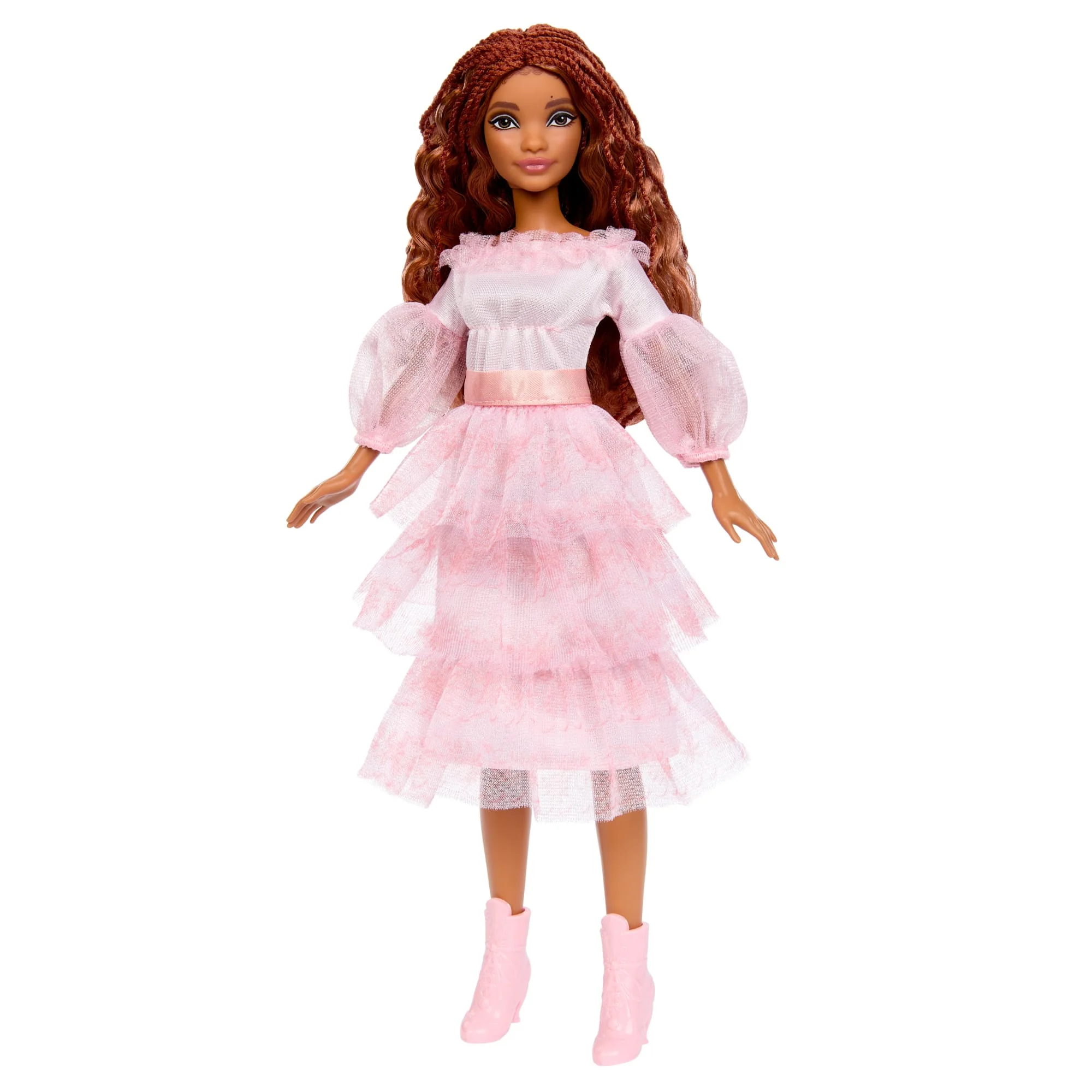 Disney The Little Mermaid Celebration Ariel Fashion Doll With Red Hair And Pink Dress - Image 6