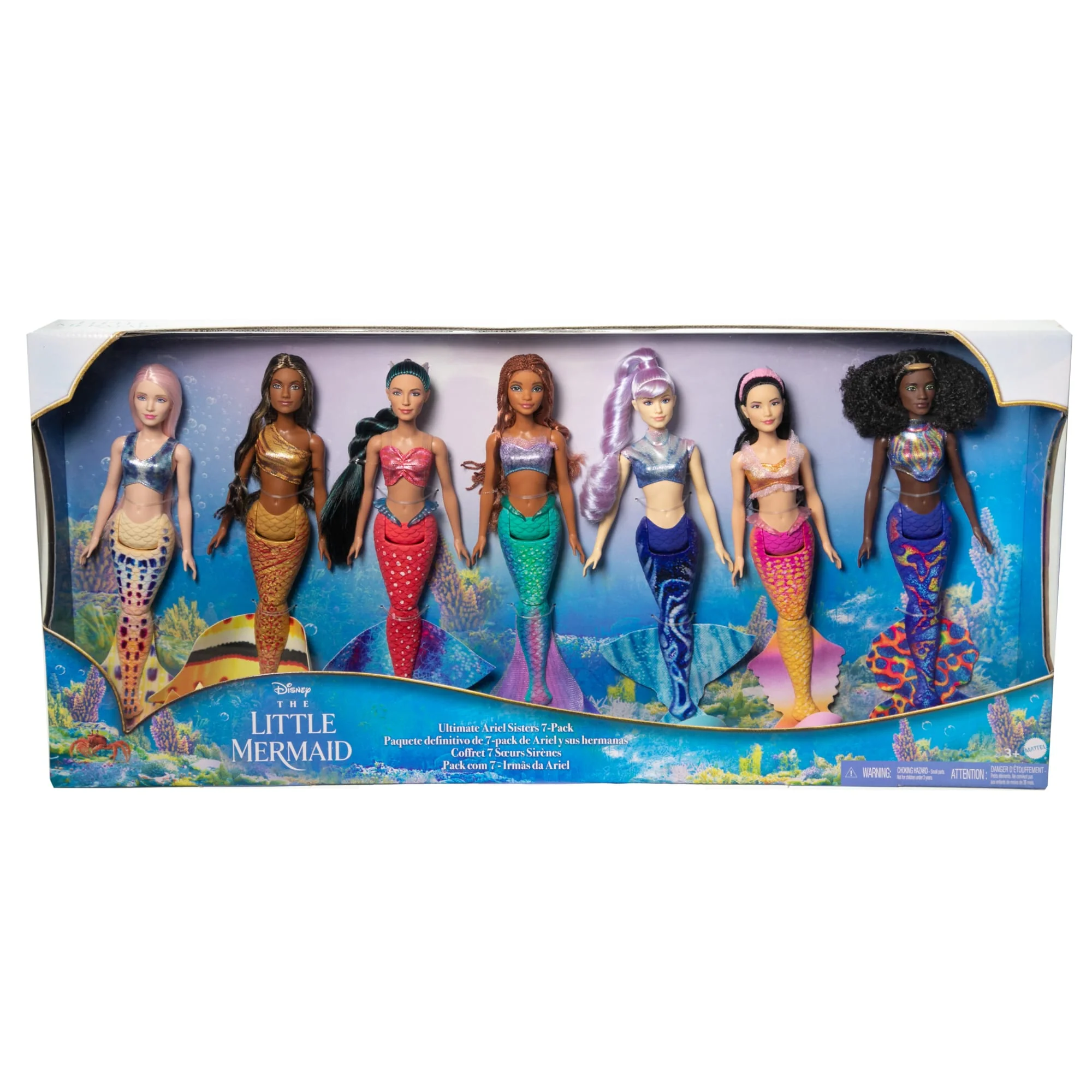 Disney The Little Mermaid Ultimate Ariel Sisters Doll 7-Pack, Set With 7 Fashion Mermaid Dolls - Image 6