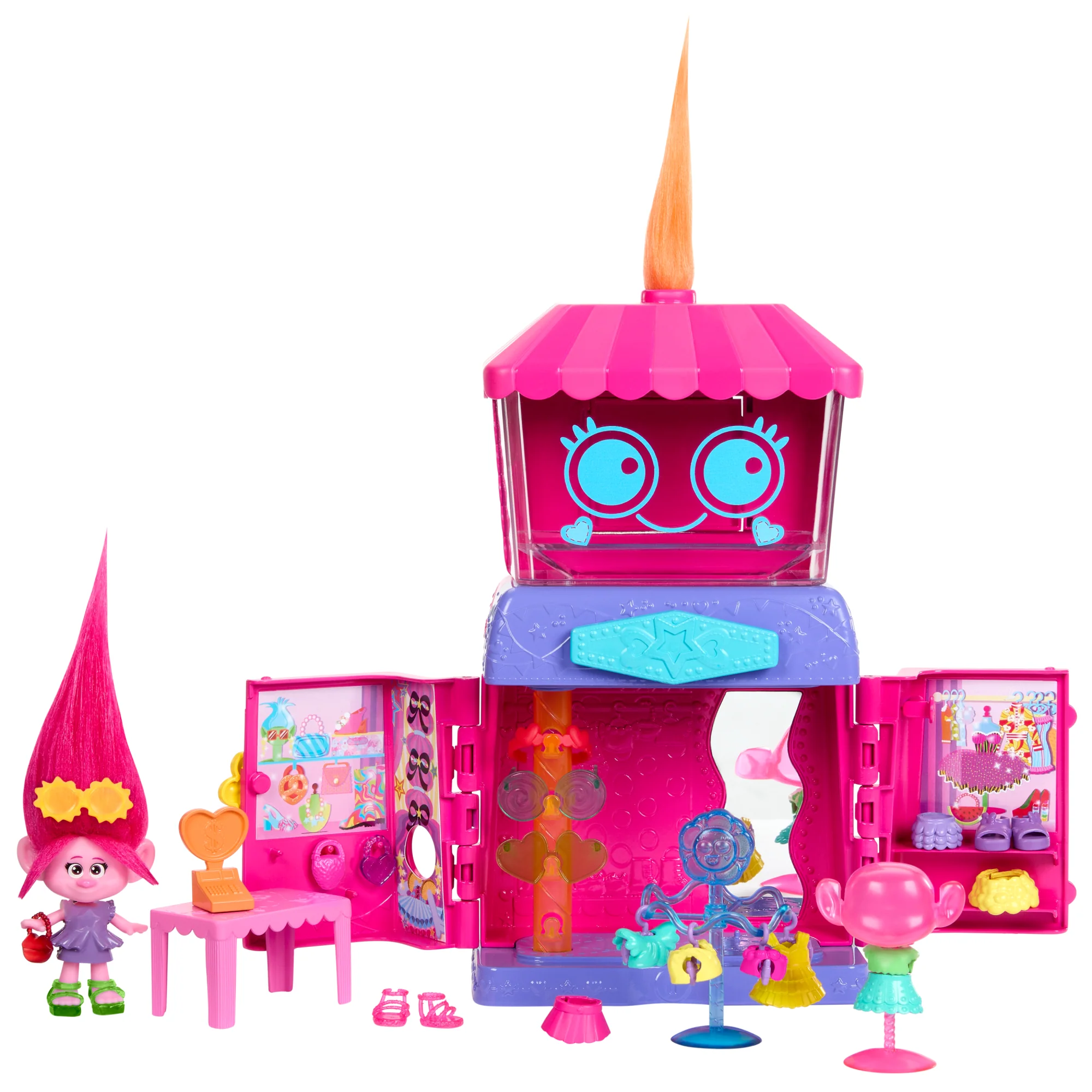 Dreamworks Trolls Fun Fair Surprise Fairtastic Fashion Boutique Playset With Small Doll - Image 2