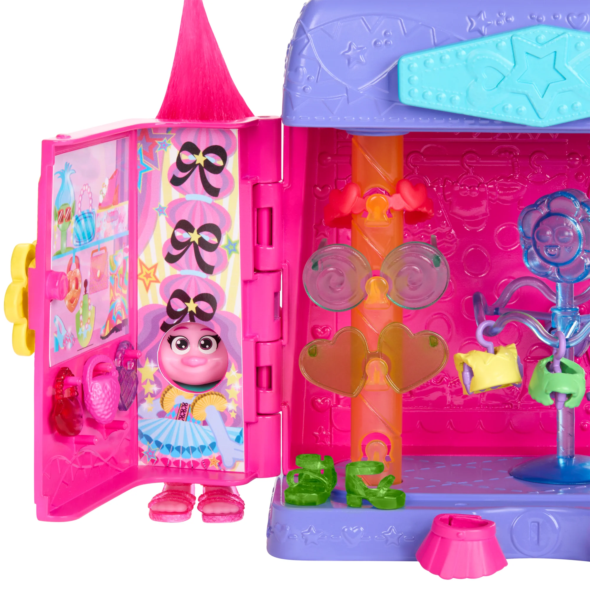 Dreamworks Trolls Fun Fair Surprise Fairtastic Fashion Boutique Playset With Small Doll - Image 3