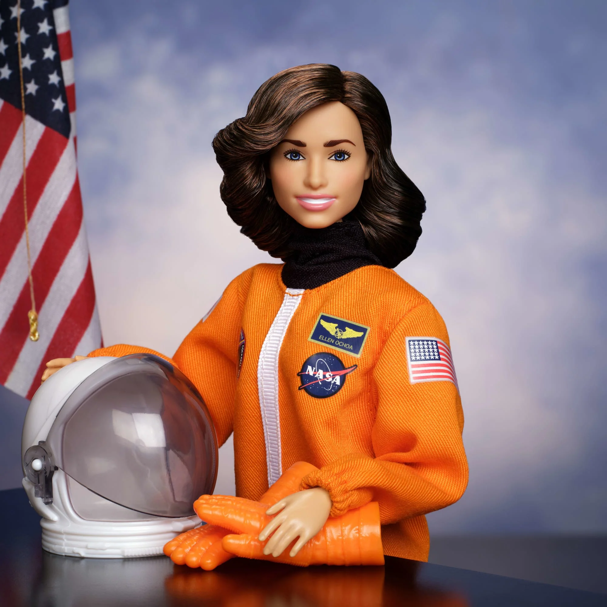 Barbie Signature Inspiring Women Ellen Ochoa Fashion Doll Collectible, Astronaut Suit & Accessories - Image 2