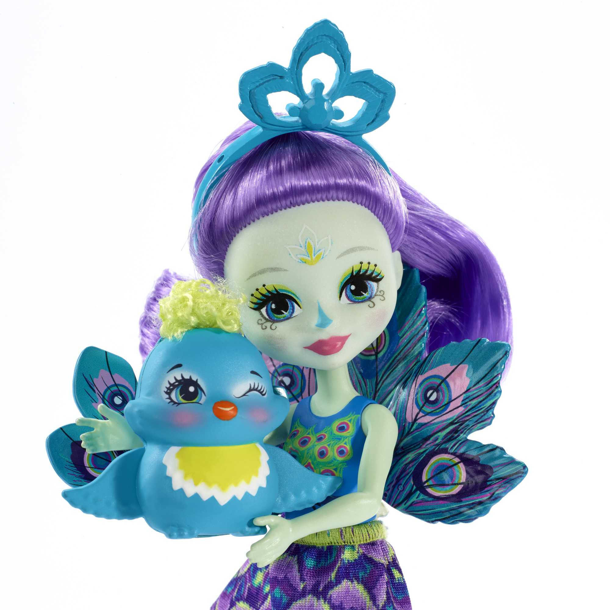 Mini-Poupée enchantimals Patter Paon (15 Cm) et Son Ami Flap Le Paon - Image 3
