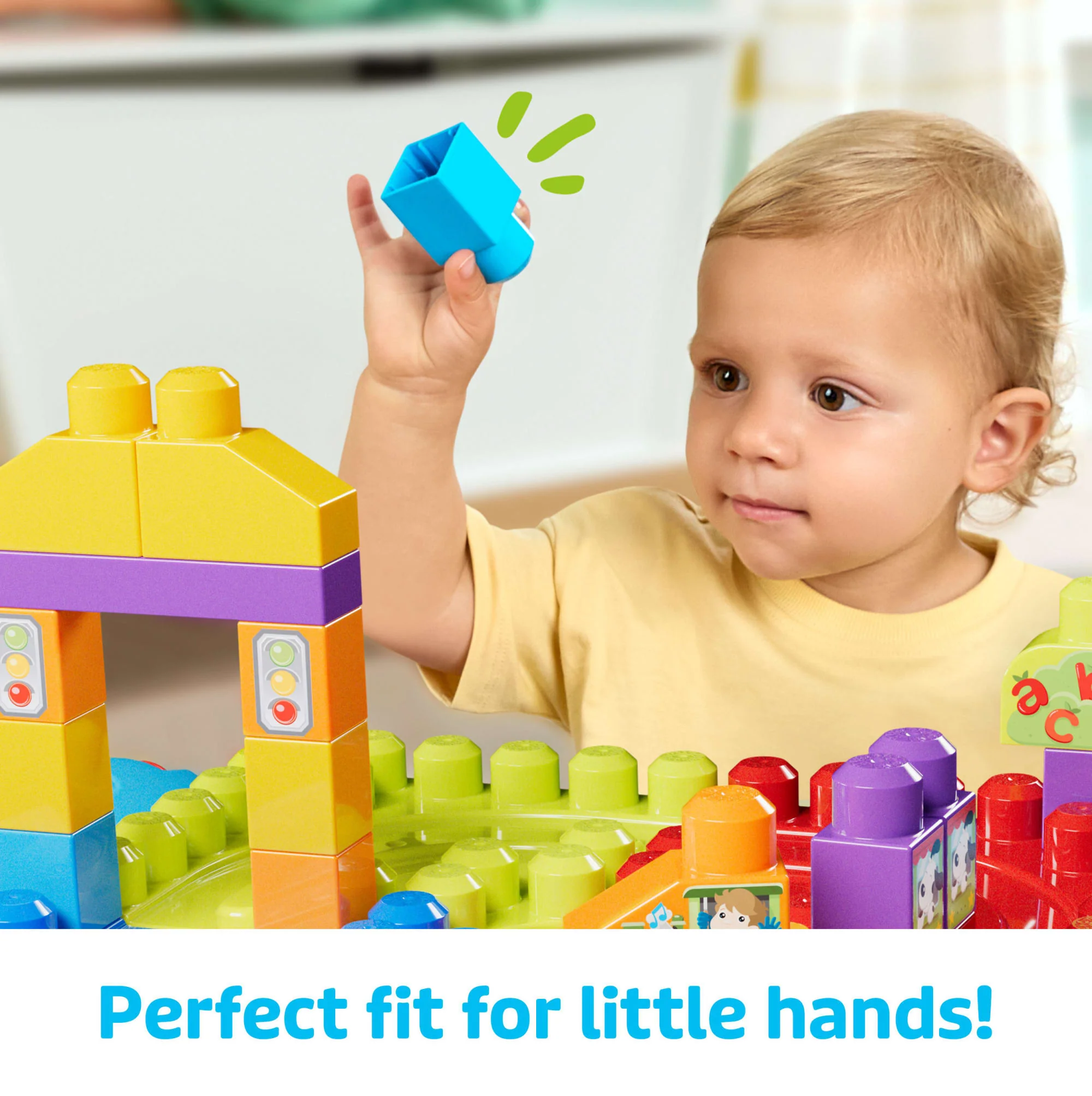 MEGA BLOKS First Builders Build ‘n Learn Table Block Toy With Storage (30 Pieces) For Toddler - Image 3