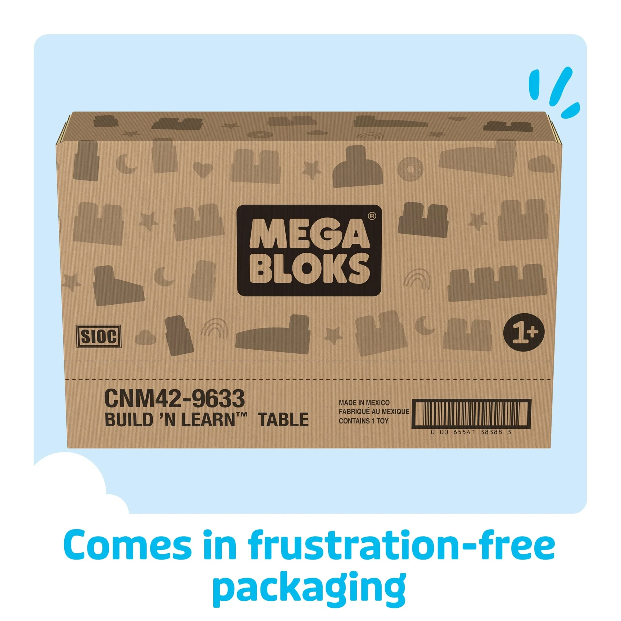 MEGA Bloks First Builders Build ‘n Learn Table Block Toy With Storage (30 Pieces) For Toddler - Image 6