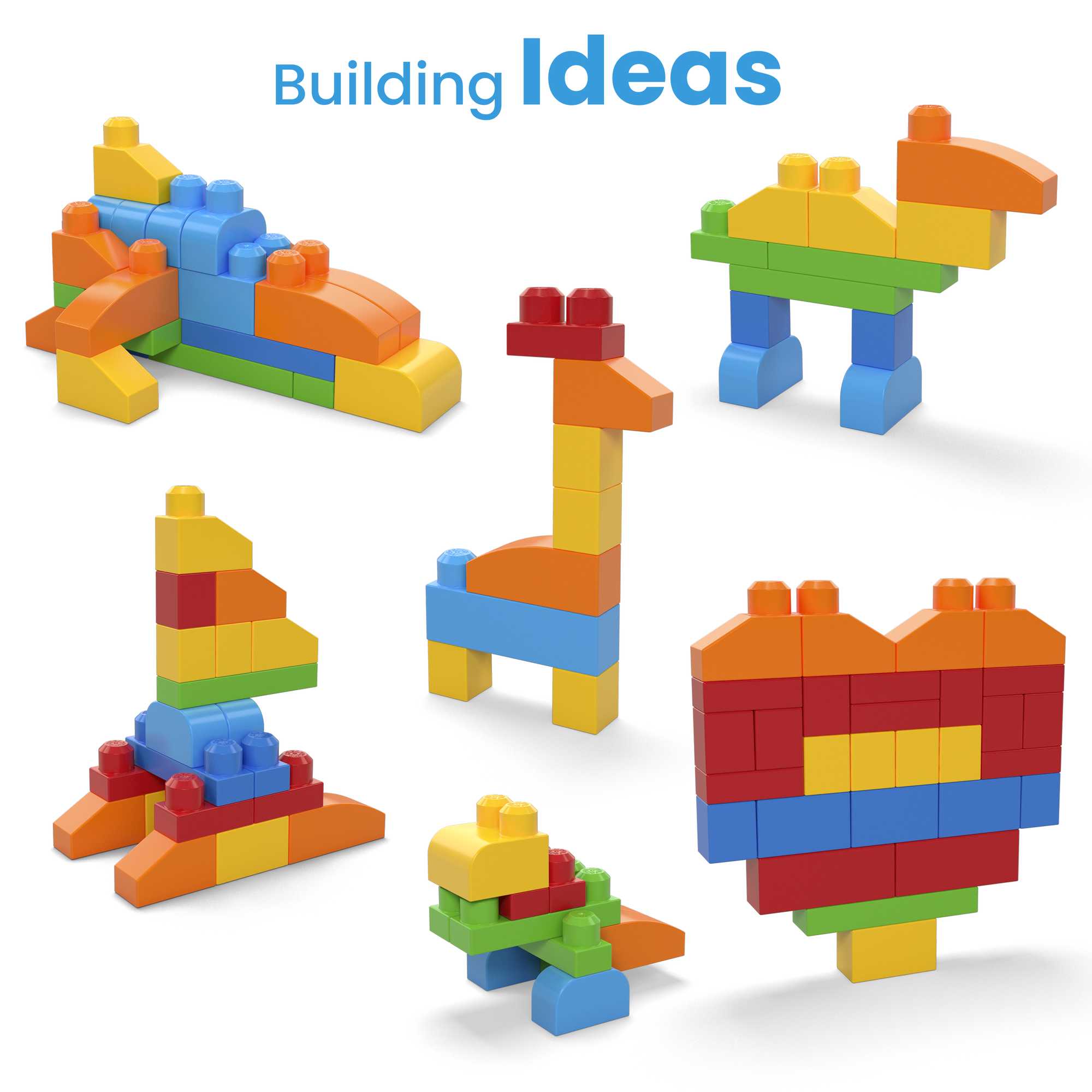 MEGA Bloks First Builders Deluxe Building Bag Toy Blocks With Storage Bag (150 Pieces) For Toddler - Image 3