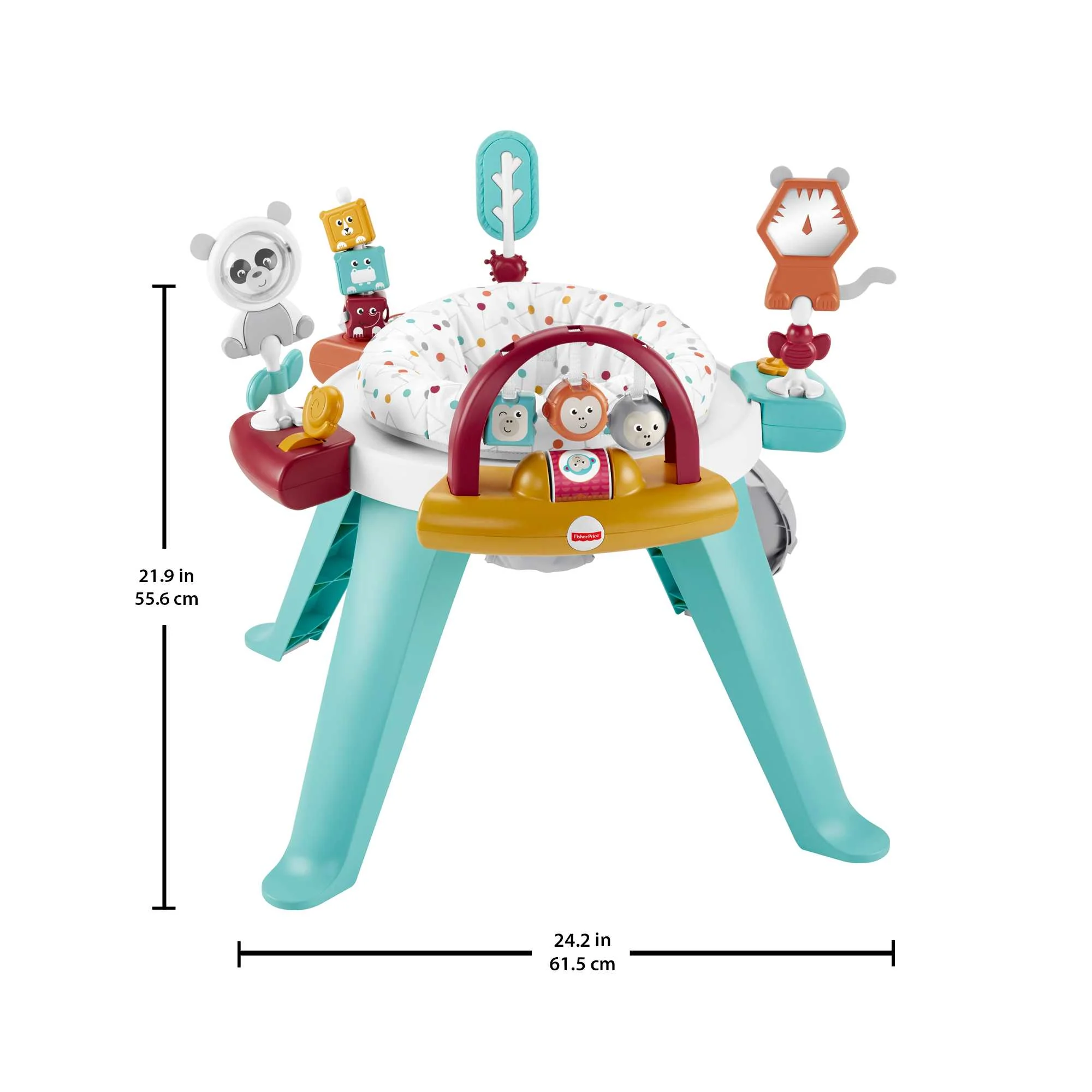 Fisher-Price 3-in-1 Spin & Sort Activity Center - Watermelon Mint - Image 3