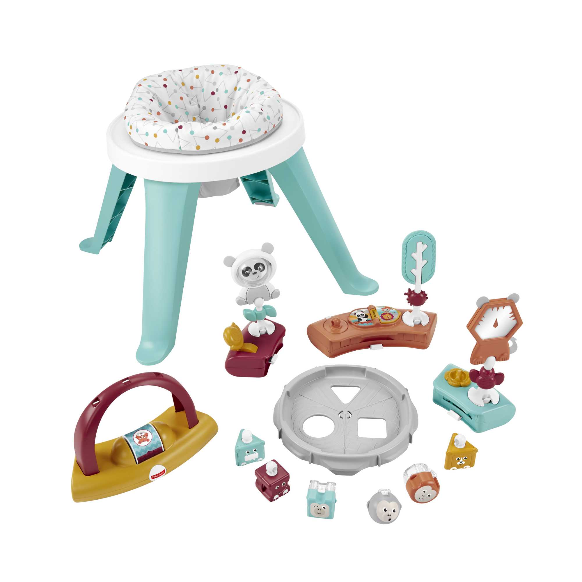 Fisher-Price 3-in-1 Spin & Sort Activity Center - Watermelon Mint - Image 5