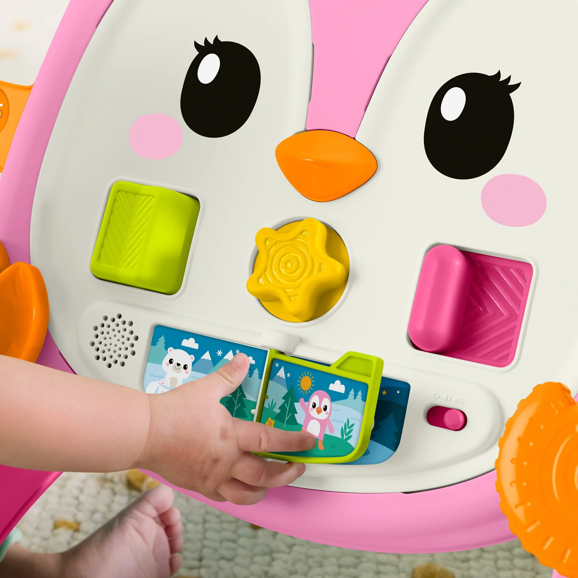 Fisher-Price Andadera para Bebés Andadera Musical Pingüino Rosa - Image 5