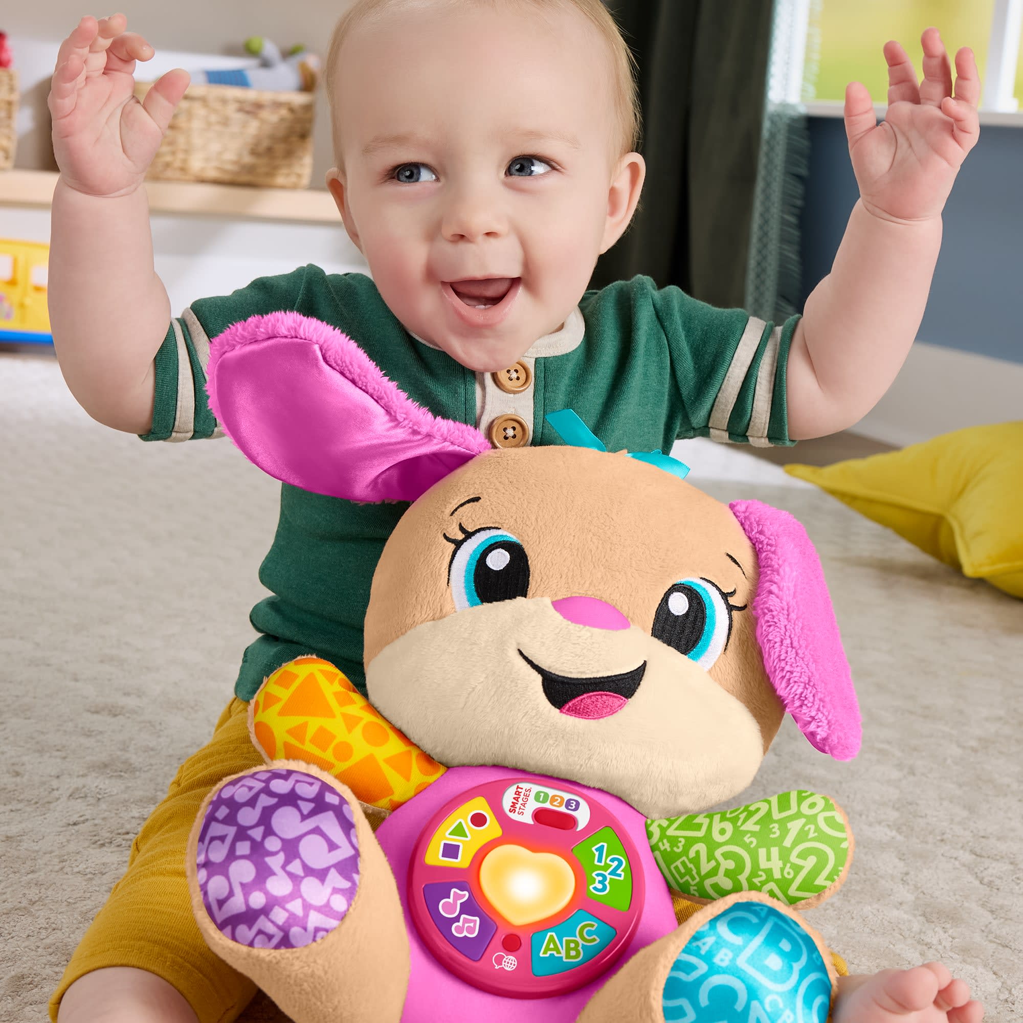 Fisher-Price Aprender e Brincar Brinquedo para Bebês Irmã do Cachorrinho Aprende Comigo - Image 2