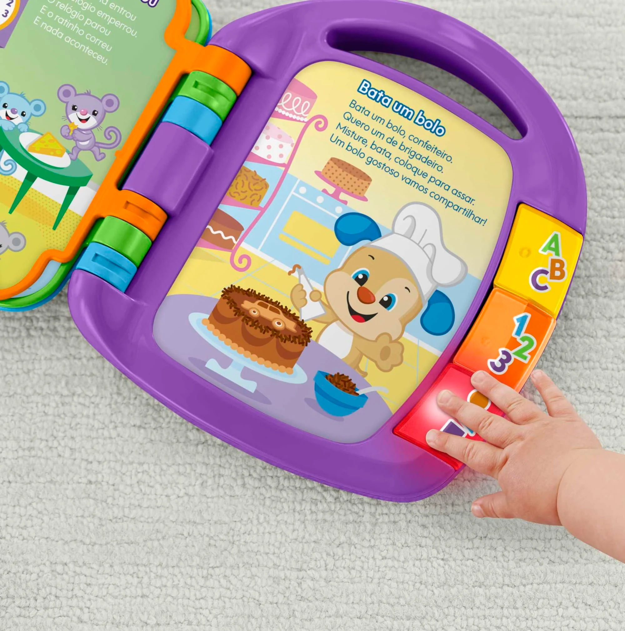 Fisher-Price Aprender e Brincar Brinquedo para Bebês Livro de Rimas - Image 5
