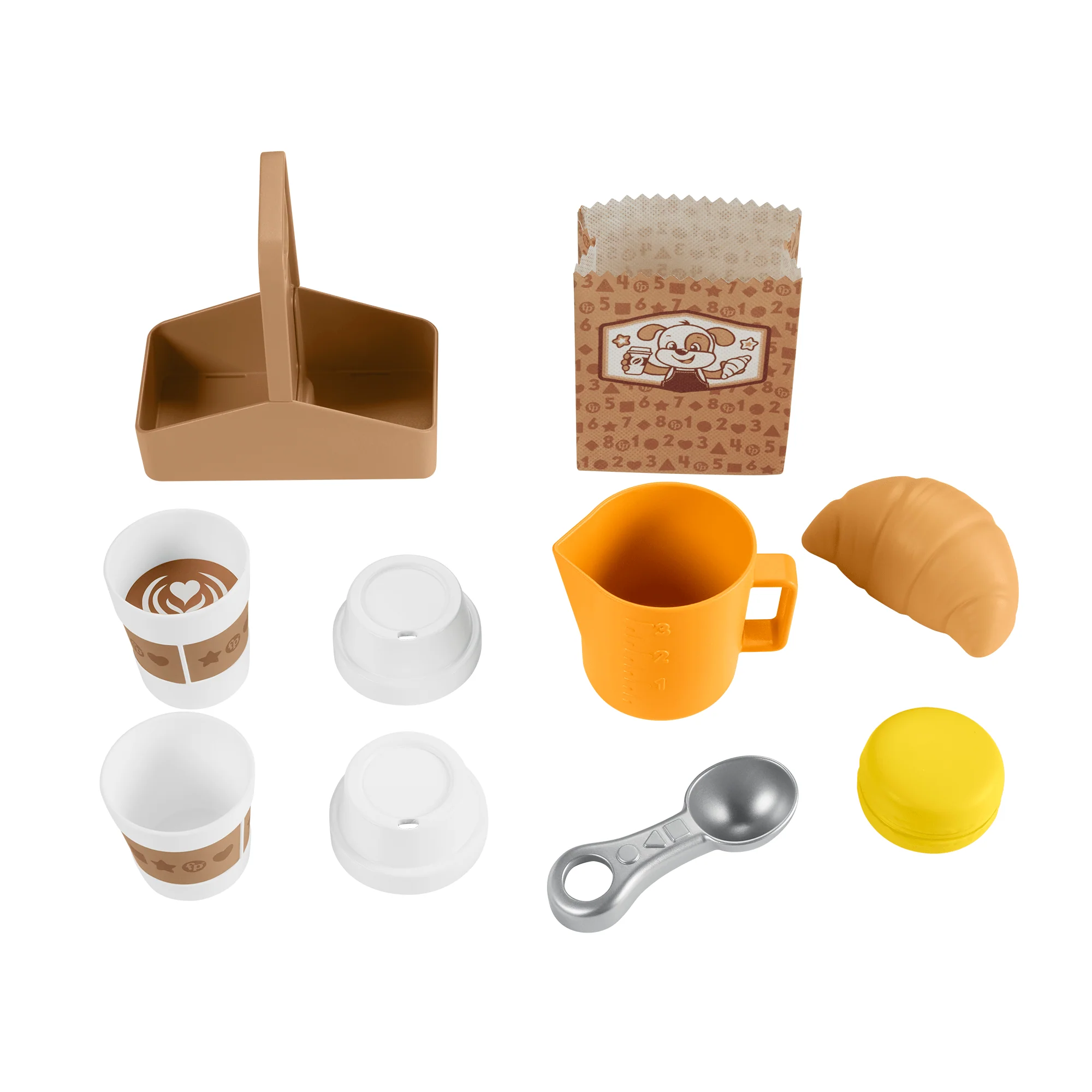 Fisher-Price Aprender e Brincar Brinquedo para Bebês Minha Primeira Máquina de Café - Image 5