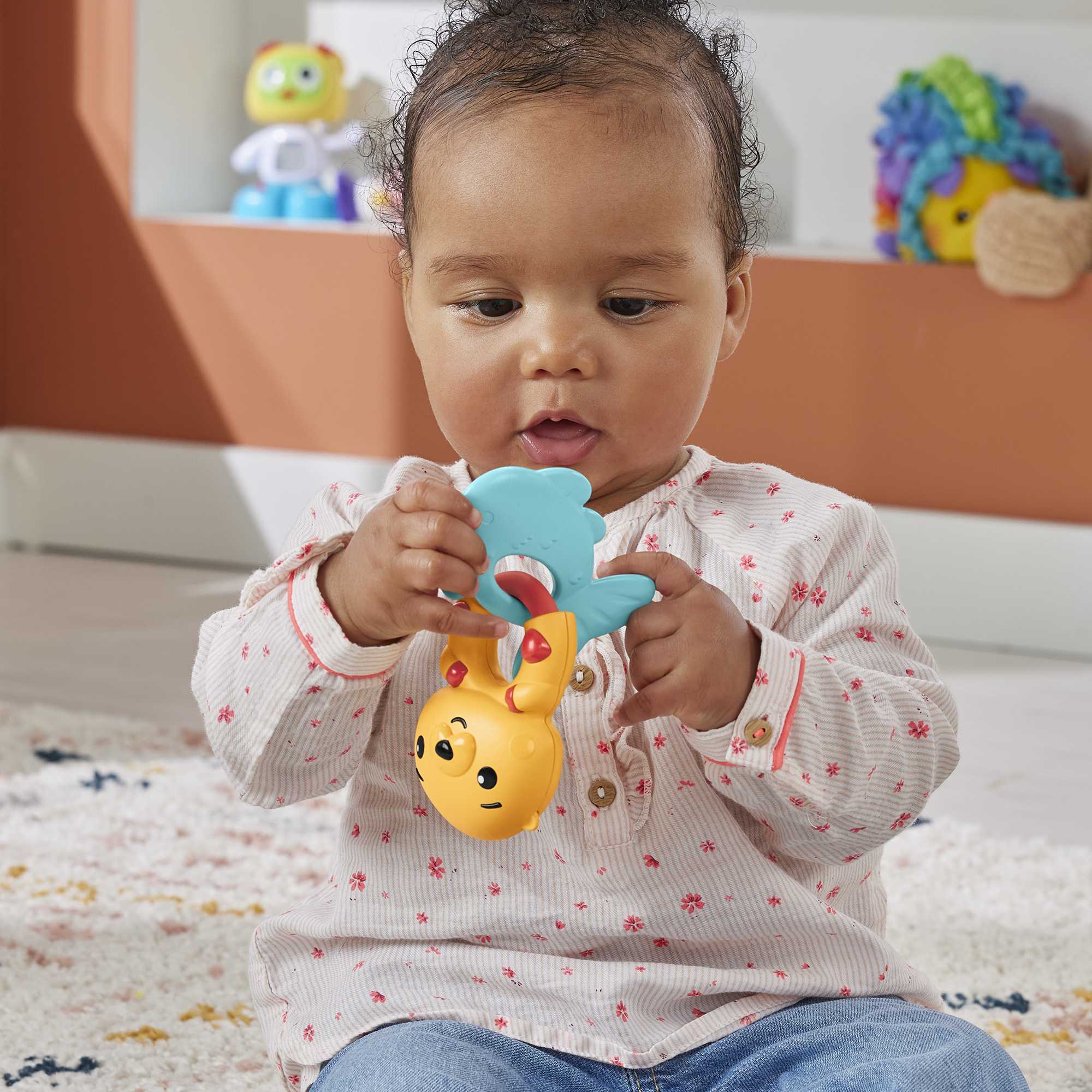 Fisher-Price Baby Chocalho para Bebês Sensimals Leopardo - Image 4