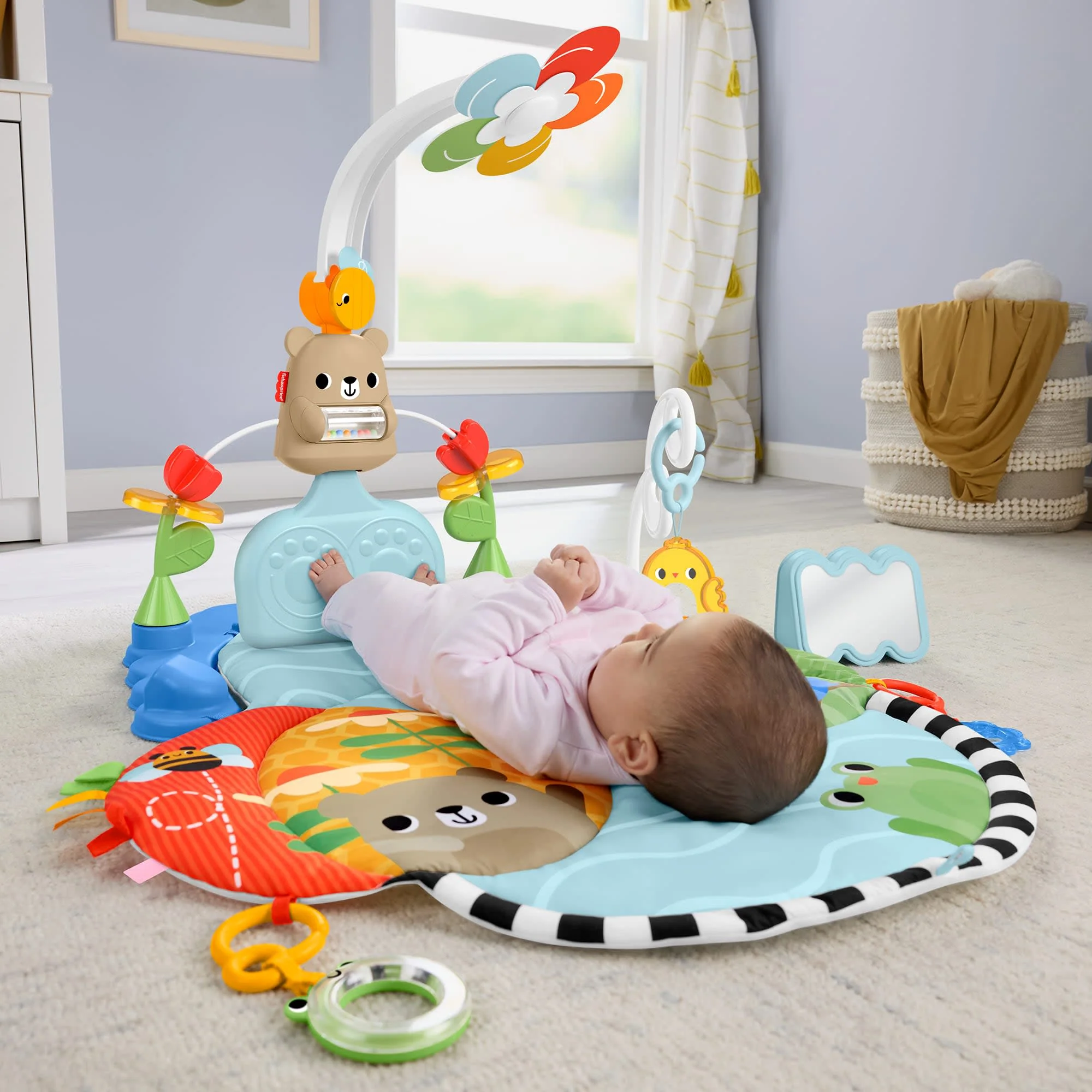 Fisher-Price Baby Gimnasio para Bebés Gimnasio Pataditas y Balanceo - Image 2