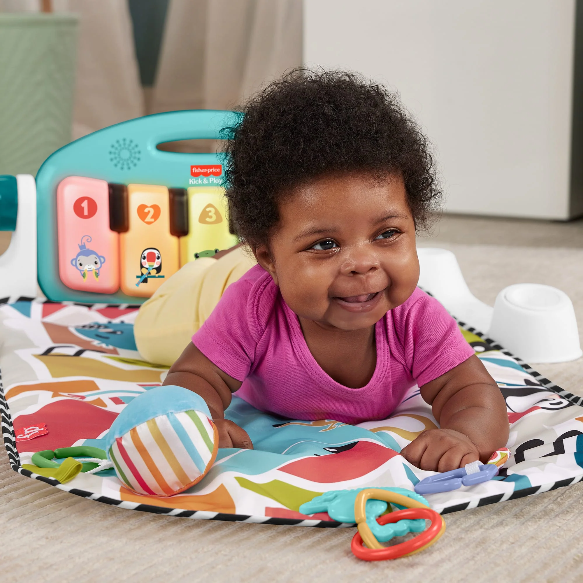 Fisher-Price Baby Ginásio para Bebês Pianinho Brilha e Cresce - Image 2