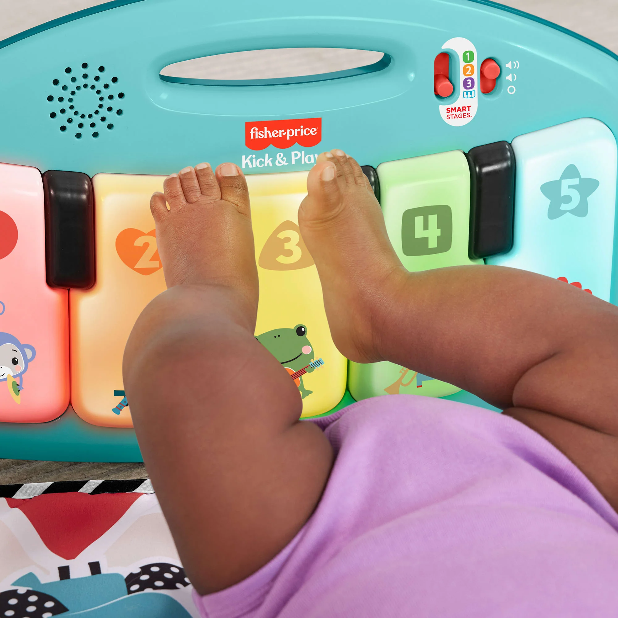 Fisher-Price Baby Ginásio para Bebês Pianinho Brilha e Cresce - Image 4