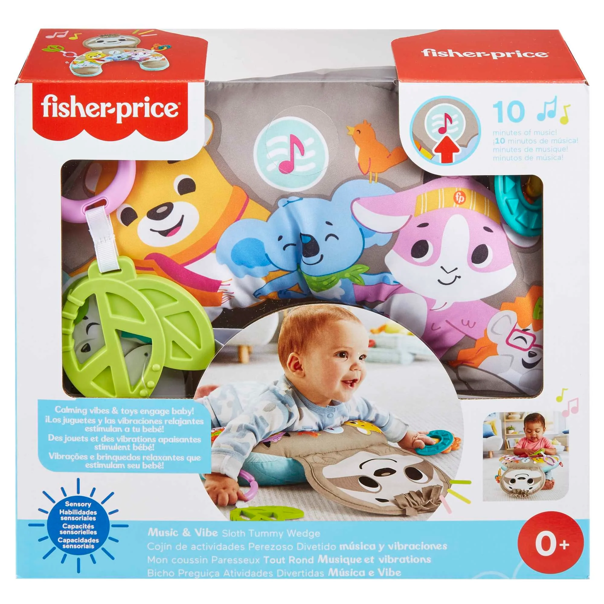 Fisher-Price Baby Juguete para Bebés Cojín de Actividades Oso Perezoso - Image 6