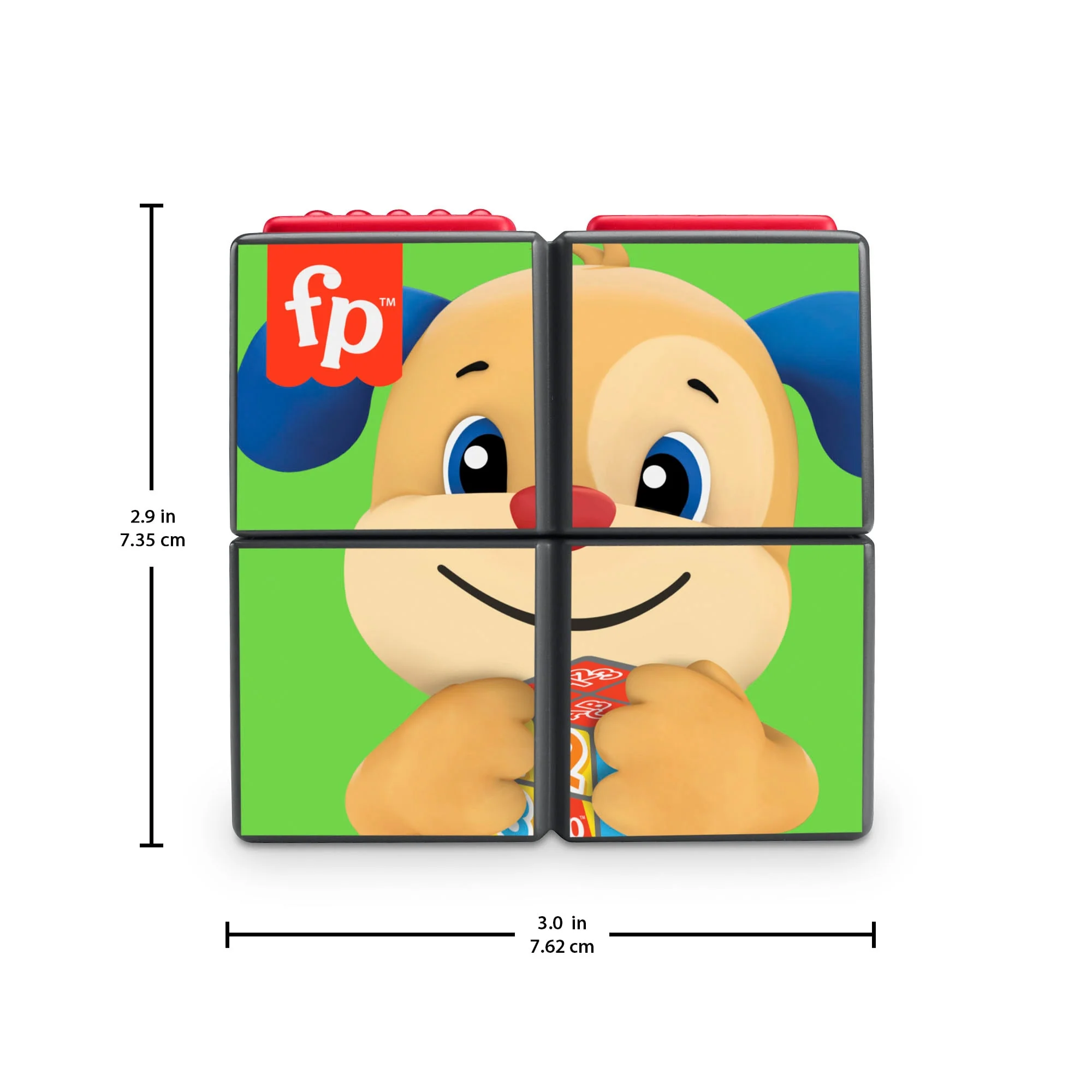 Fisher-Price Baby Learning Toy With Lights And Fine Motor Activities, Puppy's Activity Cube - Image 5