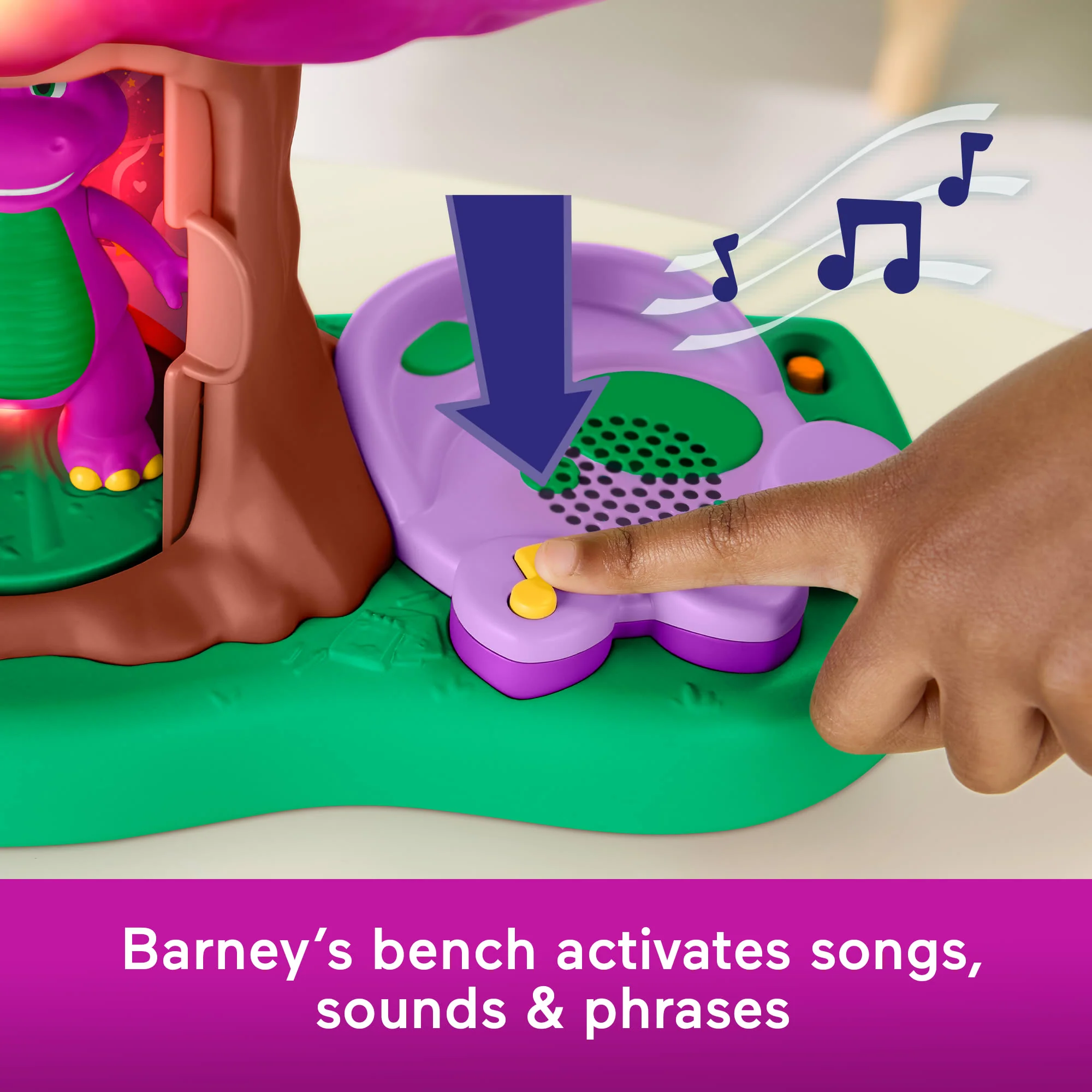 Fisher-Price Barney's World Lights & Sounds Treehouse Playset With Figures For Preschool Kids, Multilanguage Version - Image 4