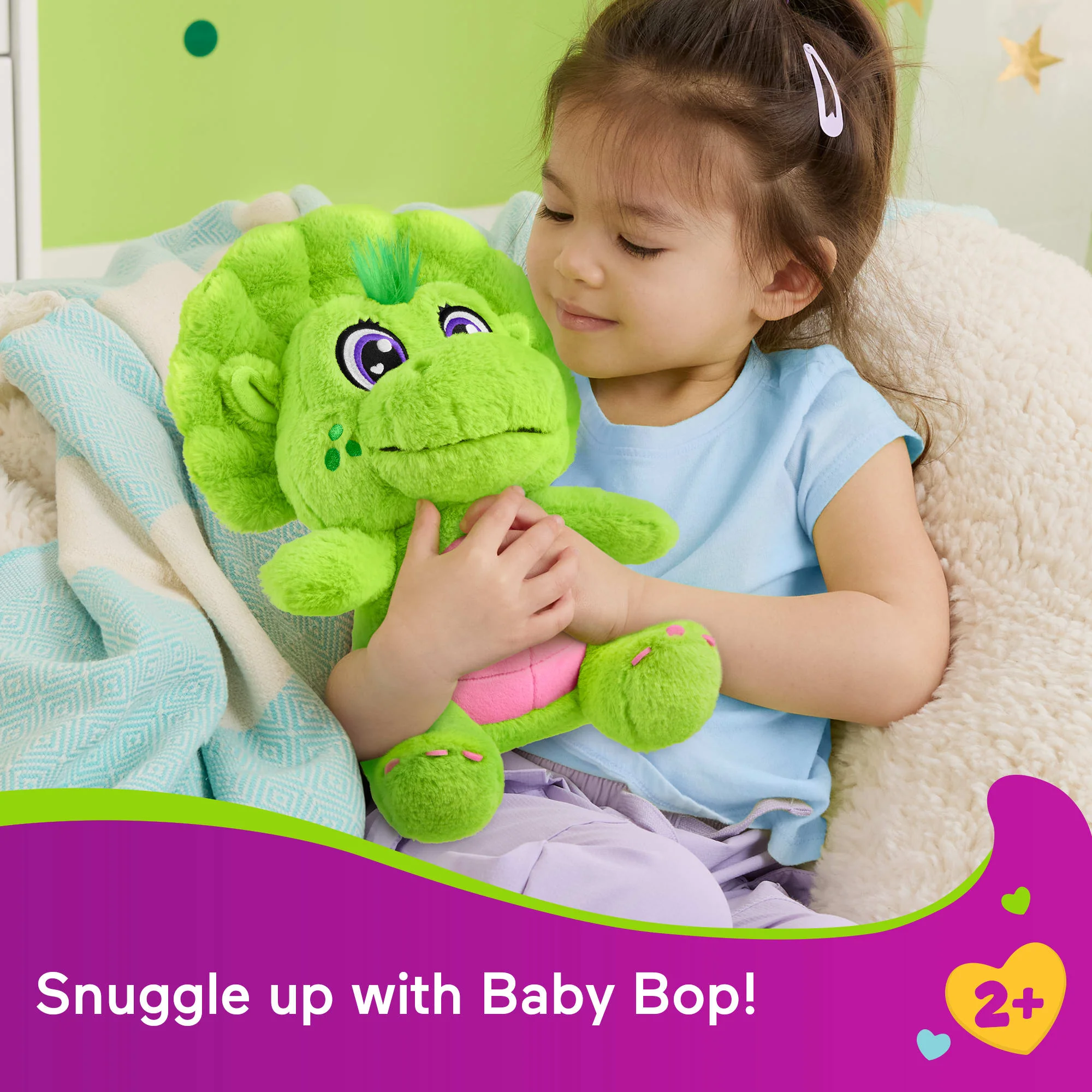 Fisher-Price Barney's World Baby Bop Plush, 12-inch Figure, Soft & Cuddly Texture - Image 2